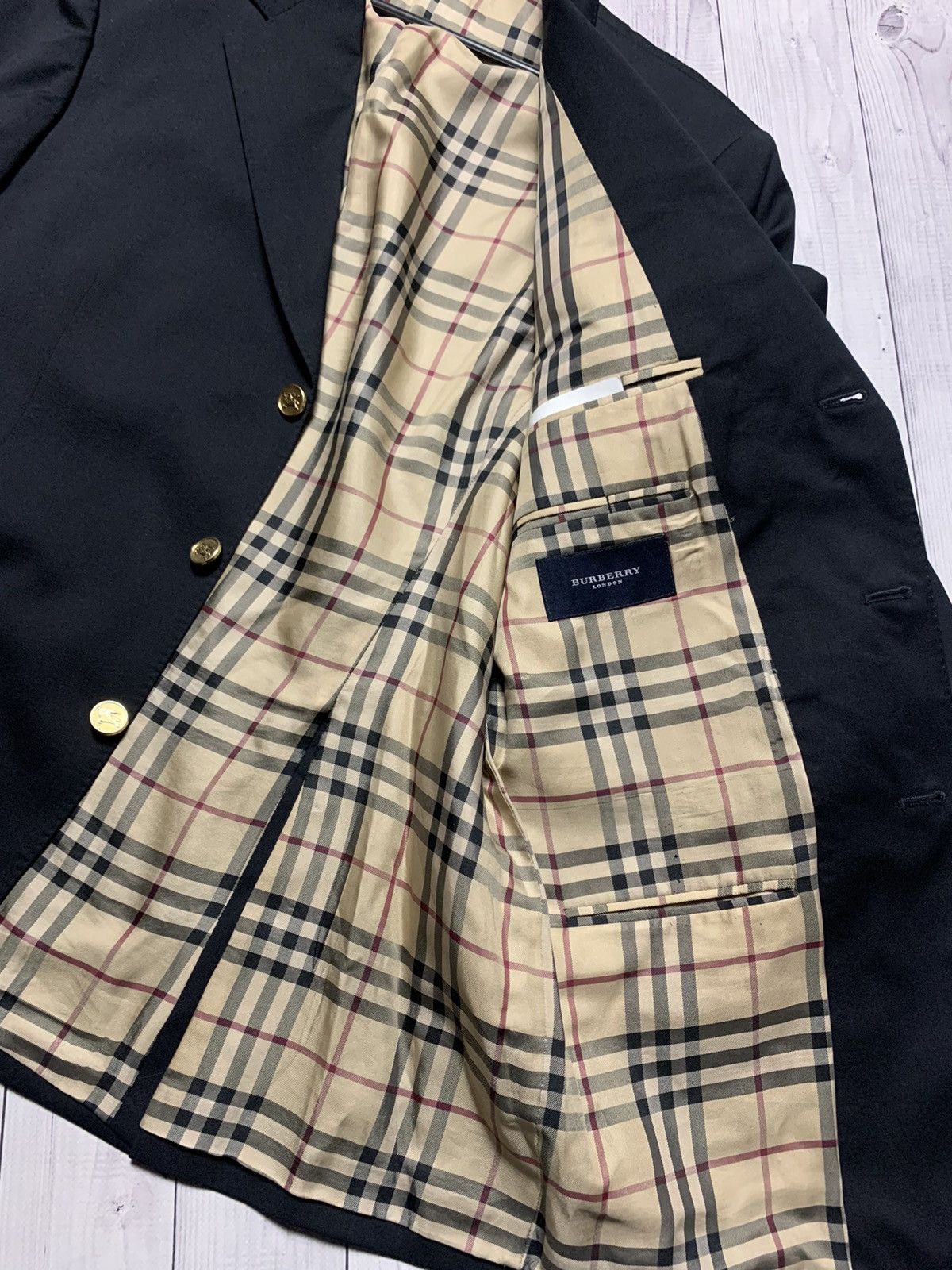 Burberry × Vintage Vintage Burberry jacket plaid size S Size 40S - 5 Thumbnail