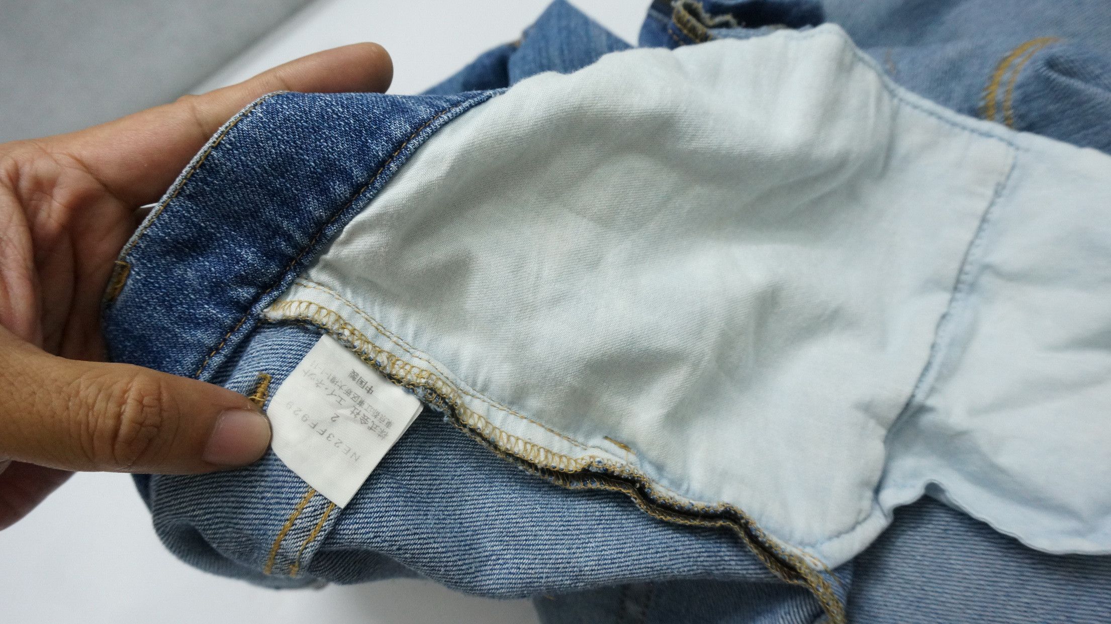 Issey Miyake 🎌 Rare NENET ISSEY MIYAKE Drop Crotch Soft Denim Size US 29 - 19 Thumbnail