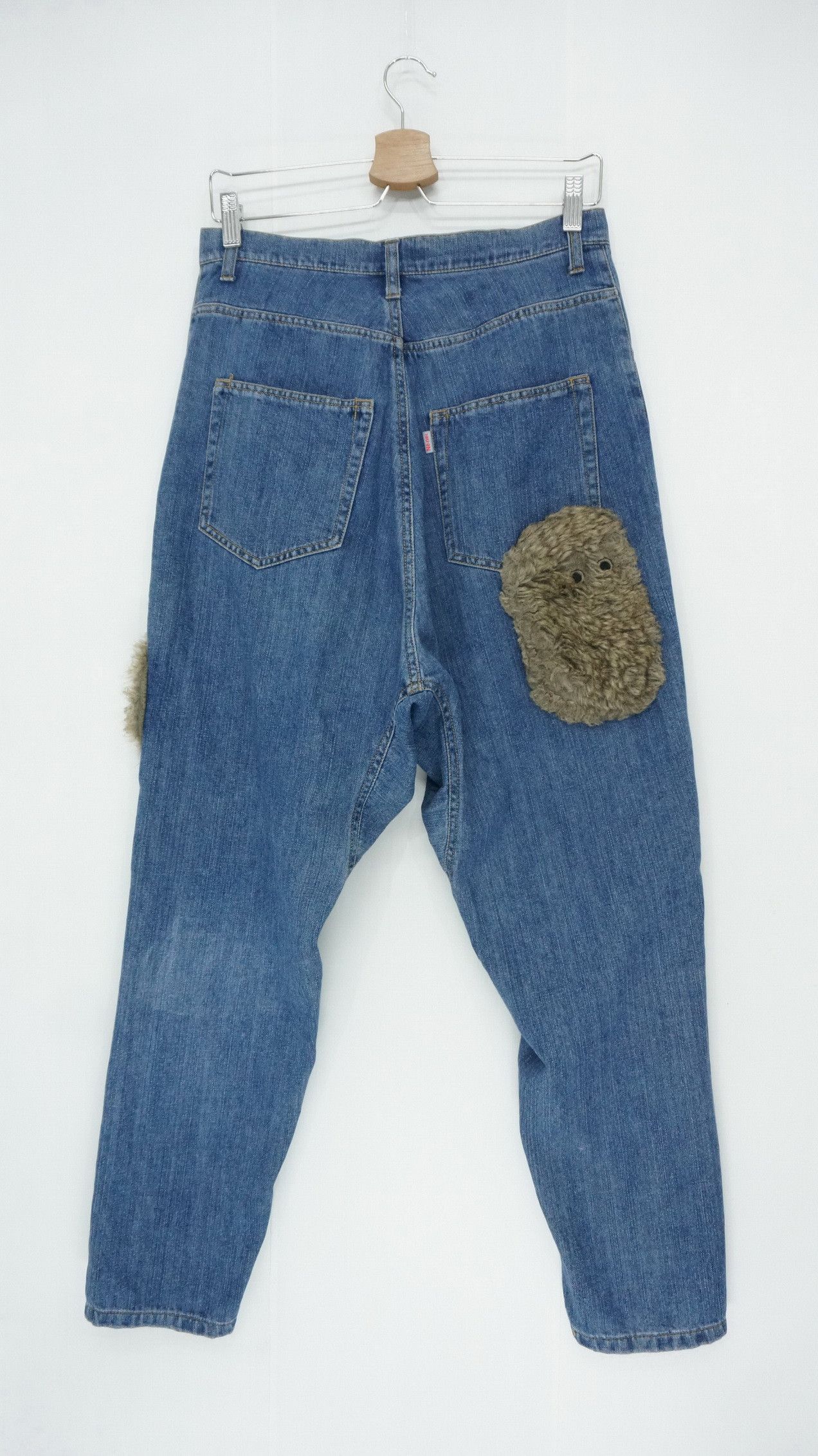 Issey Miyake 🎌 Rare NENET ISSEY MIYAKE Drop Crotch Soft Denim Size US 29 - 2 Thumbnail