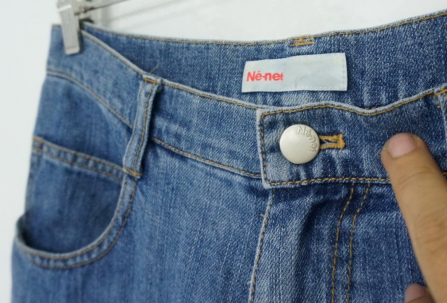 Issey Miyake 🎌 Rare NENET ISSEY MIYAKE Drop Crotch Soft Denim Size US 29 - 6 Thumbnail