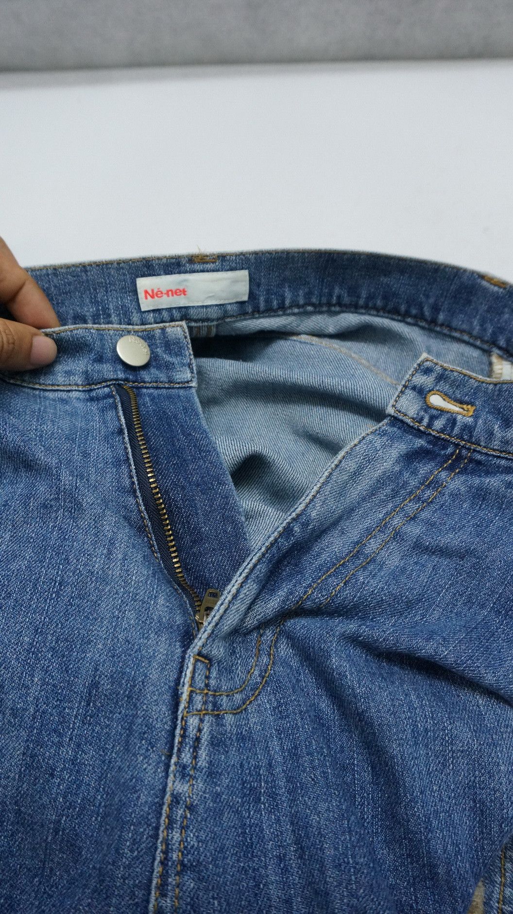 Issey Miyake 🎌 Rare NENET ISSEY MIYAKE Drop Crotch Soft Denim Size US 29 - 23 Thumbnail