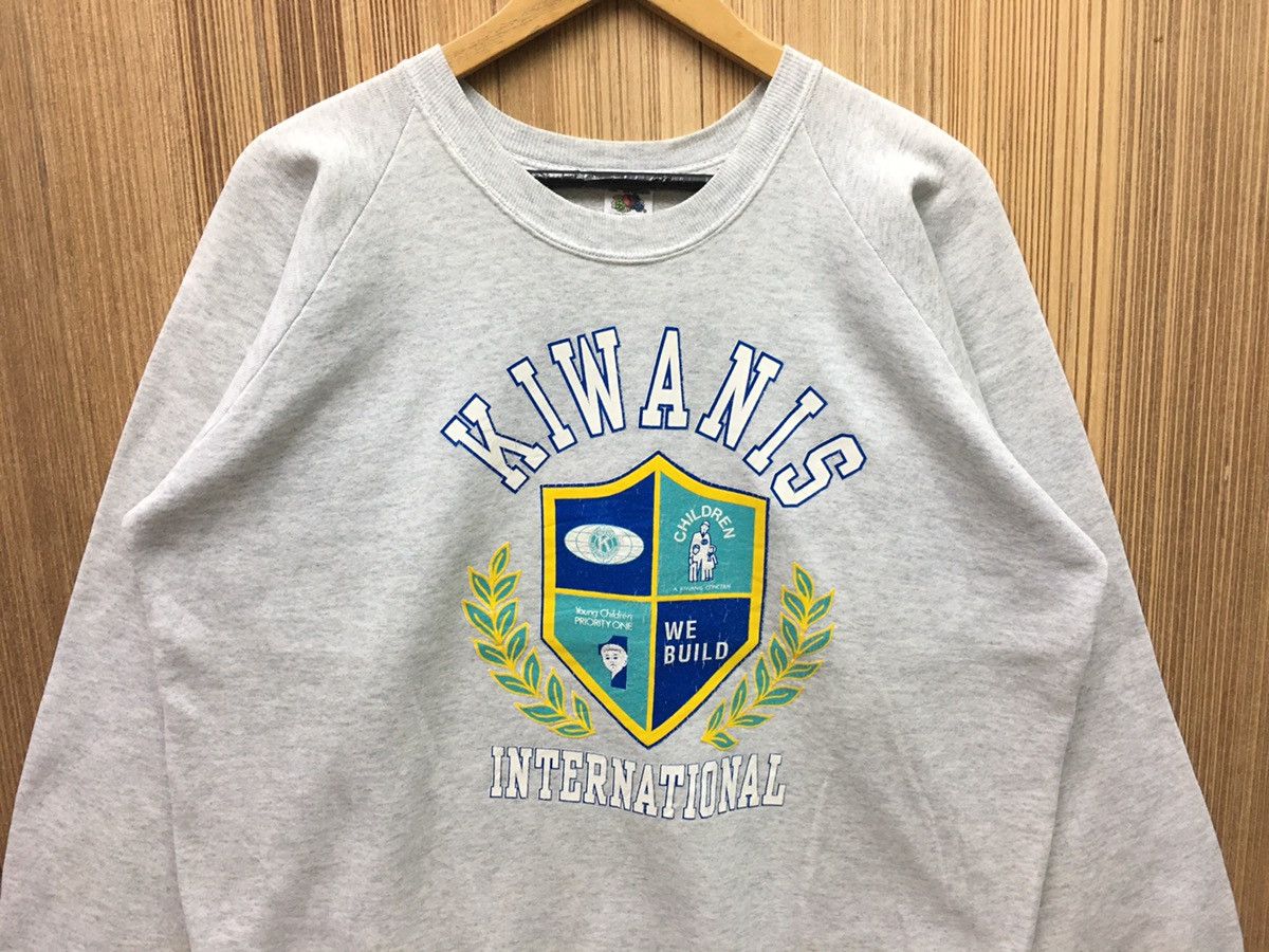 Fruit Of The Loom × Japanese Brand Vintage 90s Kiwanis international Sweatshirt Size US L / EU 52-54 / 3 - 2 Thumbnail