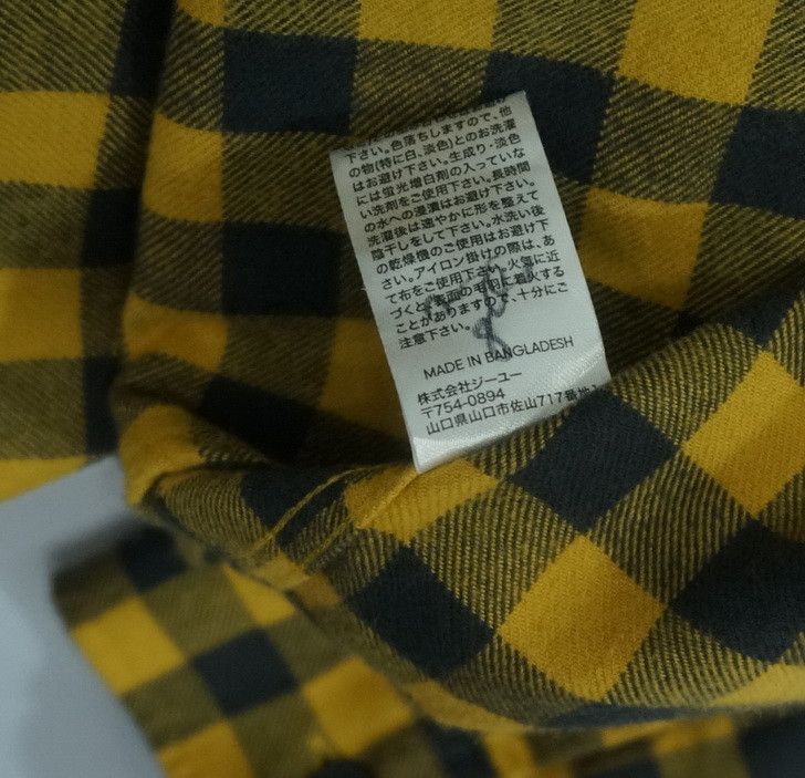 Flannel GU Plaid Check Flannel Long Sleve Button Ups Size US L / EU 52-54 / 3 - 14 Thumbnail