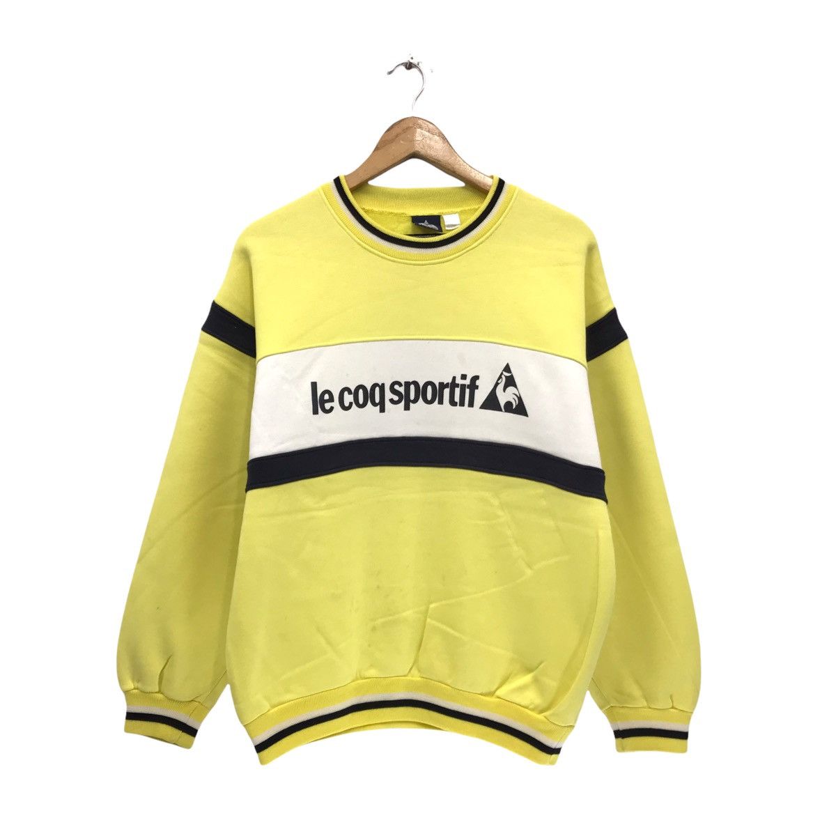 Le Coq Sportif × Sports Specialties × Vintage Vintage Le Coq Sportif Big Logo Sweatshirt Size US M / EU 48-50 / 2 - 1 Thumbnail
