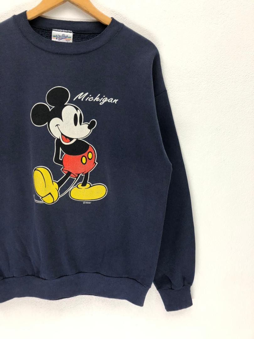 Disney × Mickey Mouse × Vintage Vintage 90s Mickey Mouse Disney Cartoon Sweatshirt Size US L / EU 52-54 / 3 - 4 Thumbnail