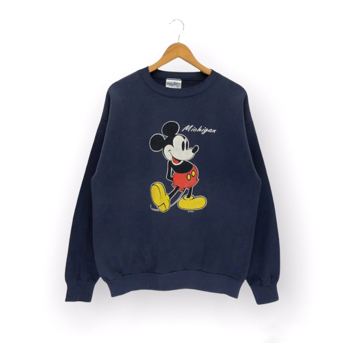 Disney × Mickey Mouse × Vintage Vintage 90s Mickey Mouse Disney Cartoon Sweatshirt Size US L / EU 52-54 / 3 - 1 Thumbnail
