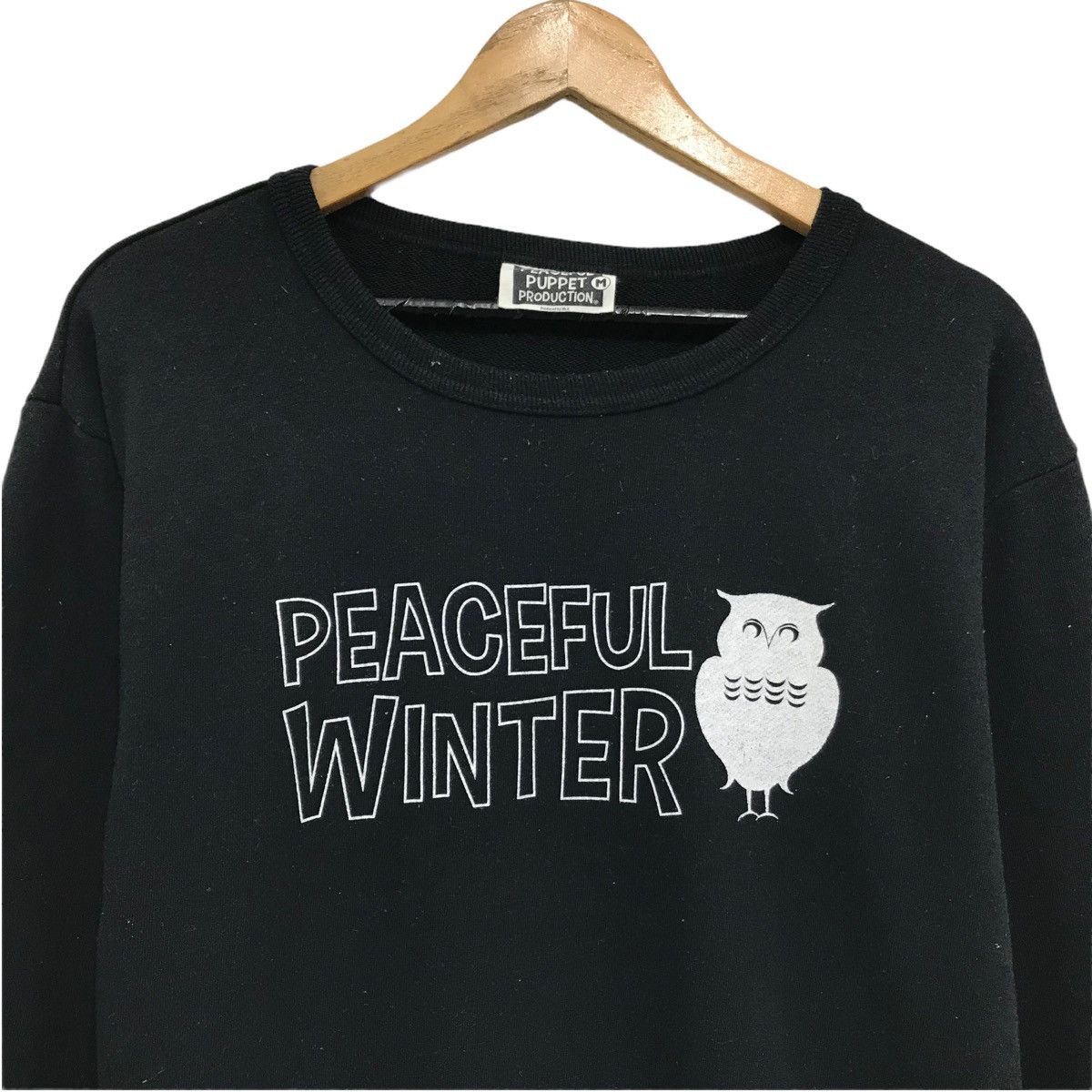 Japanese Brand × Vintage RARE!!! Vintage Peaceful Puppet Production Sweatshirt Size US S / EU 44-46 / 1 - 2 Thumbnail