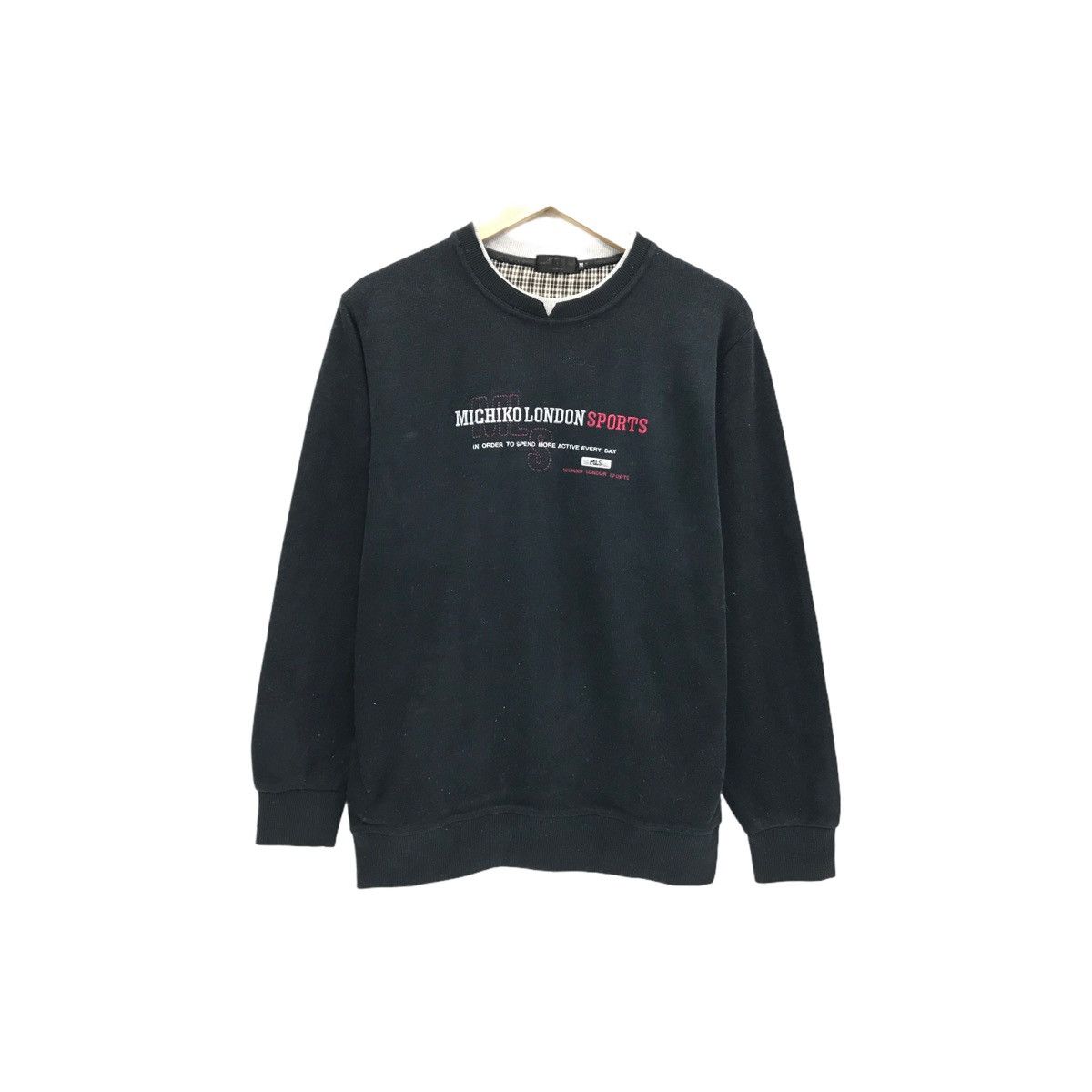 Japanese Brand × Michiko Koshino London × Vintage Vintage Michiko London Sports Sweatshirt Jumper Pullover Size US M / EU 48-50 / 2 - 1 Thumbnail