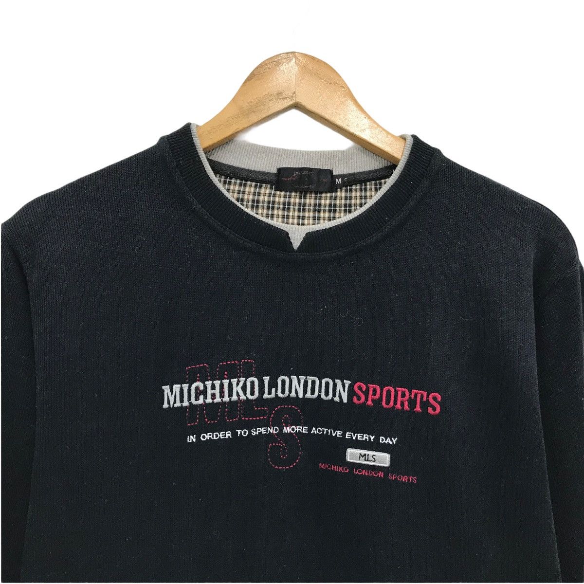 Japanese Brand × Michiko Koshino London × Vintage Vintage Michiko London Sports Sweatshirt Jumper Pullover Size US M / EU 48-50 / 2 - 3 Thumbnail