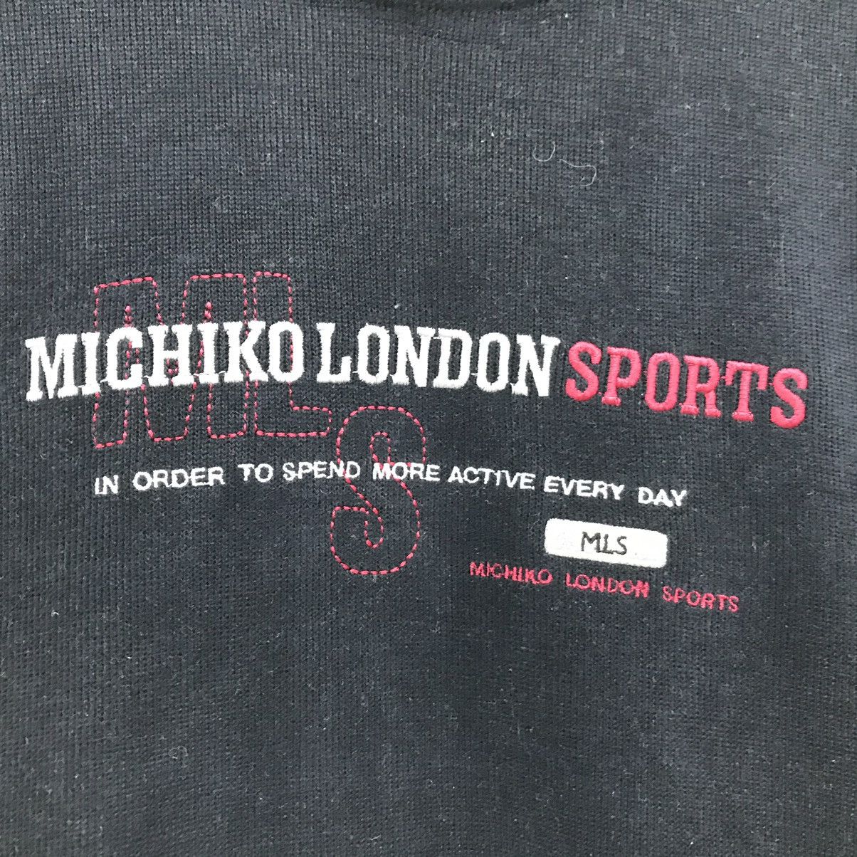 Japanese Brand × Michiko Koshino London × Vintage Vintage Michiko London Sports Sweatshirt Jumper Pullover Size US M / EU 48-50 / 2 - 2 Thumbnail