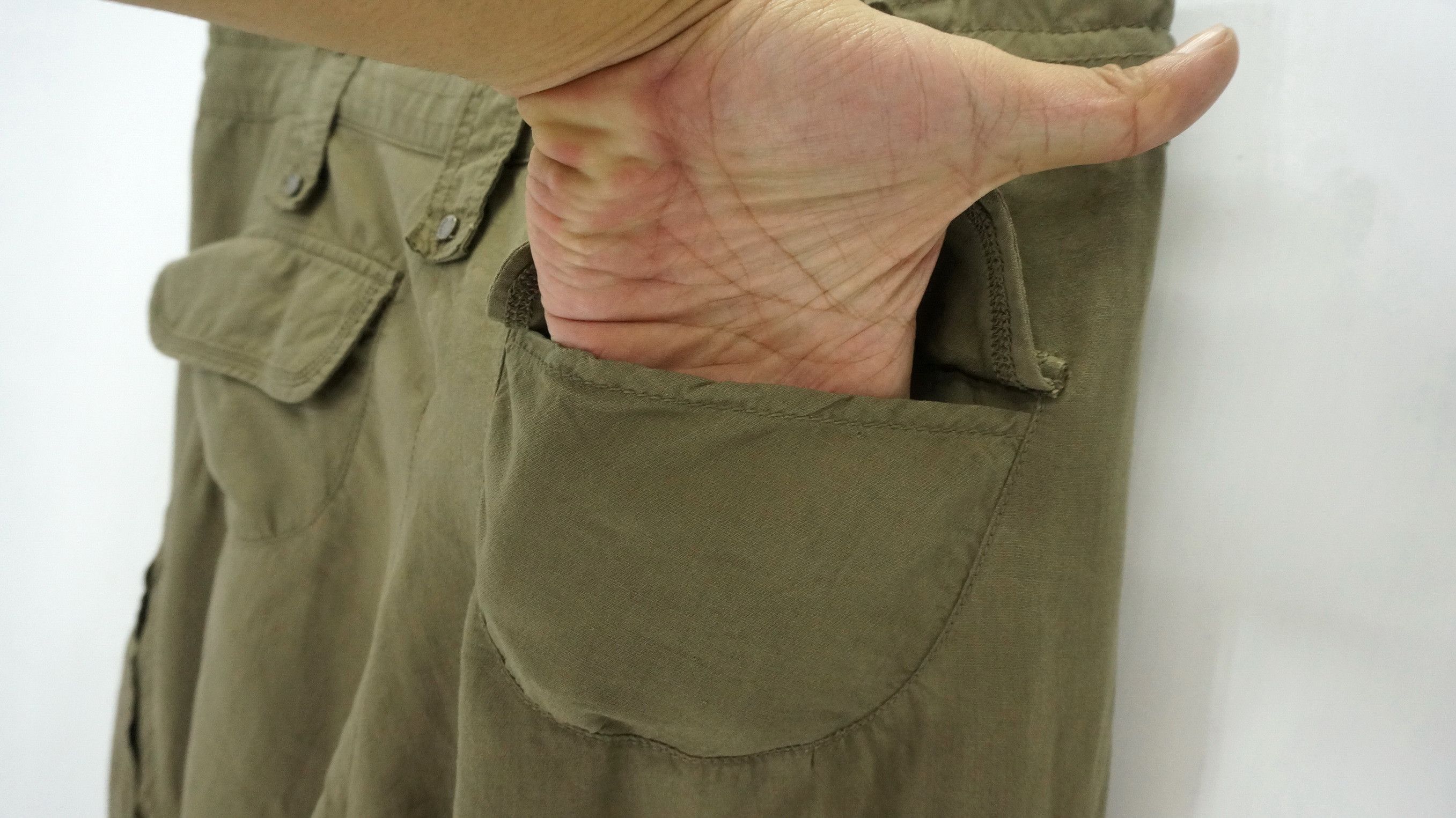 Japanese Brand Dope! CODES COMBINE Crop Soft Cargo Pants Size US 32 / EU 48 - 15 Thumbnail