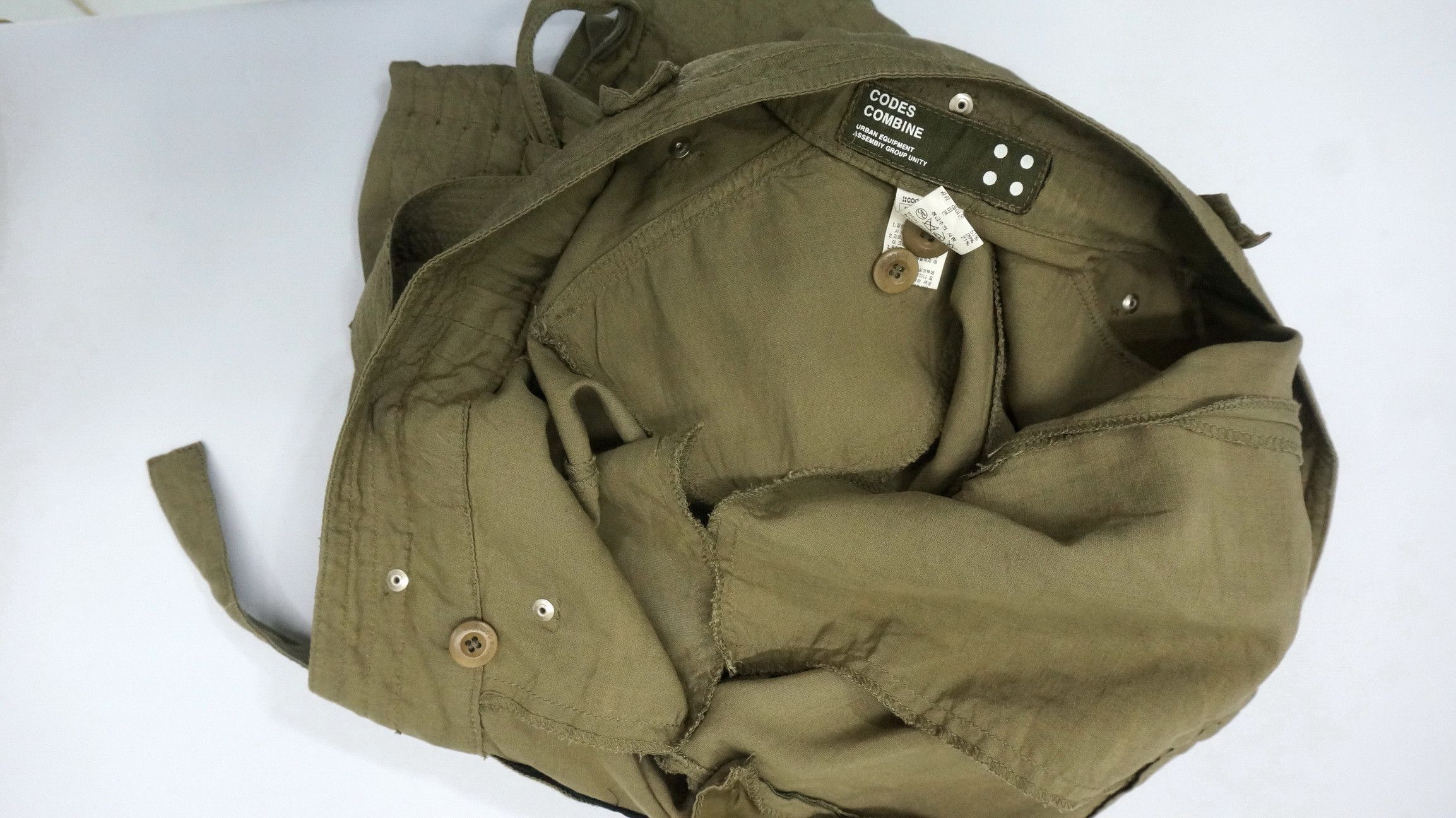 Japanese Brand Dope! CODES COMBINE Crop Soft Cargo Pants Size US 32 / EU 48 - 22 Thumbnail