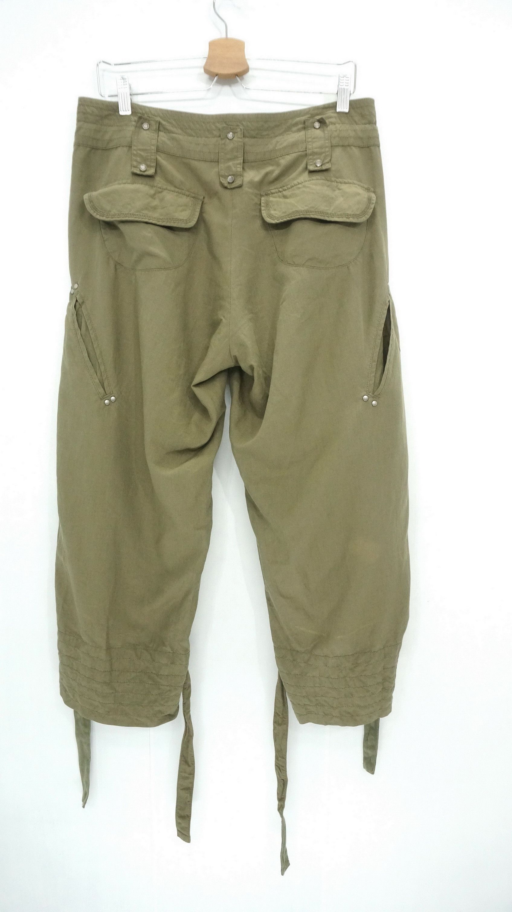 Japanese Brand Dope! CODES COMBINE Crop Soft Cargo Pants Size US 32 / EU 48 - 2 Thumbnail