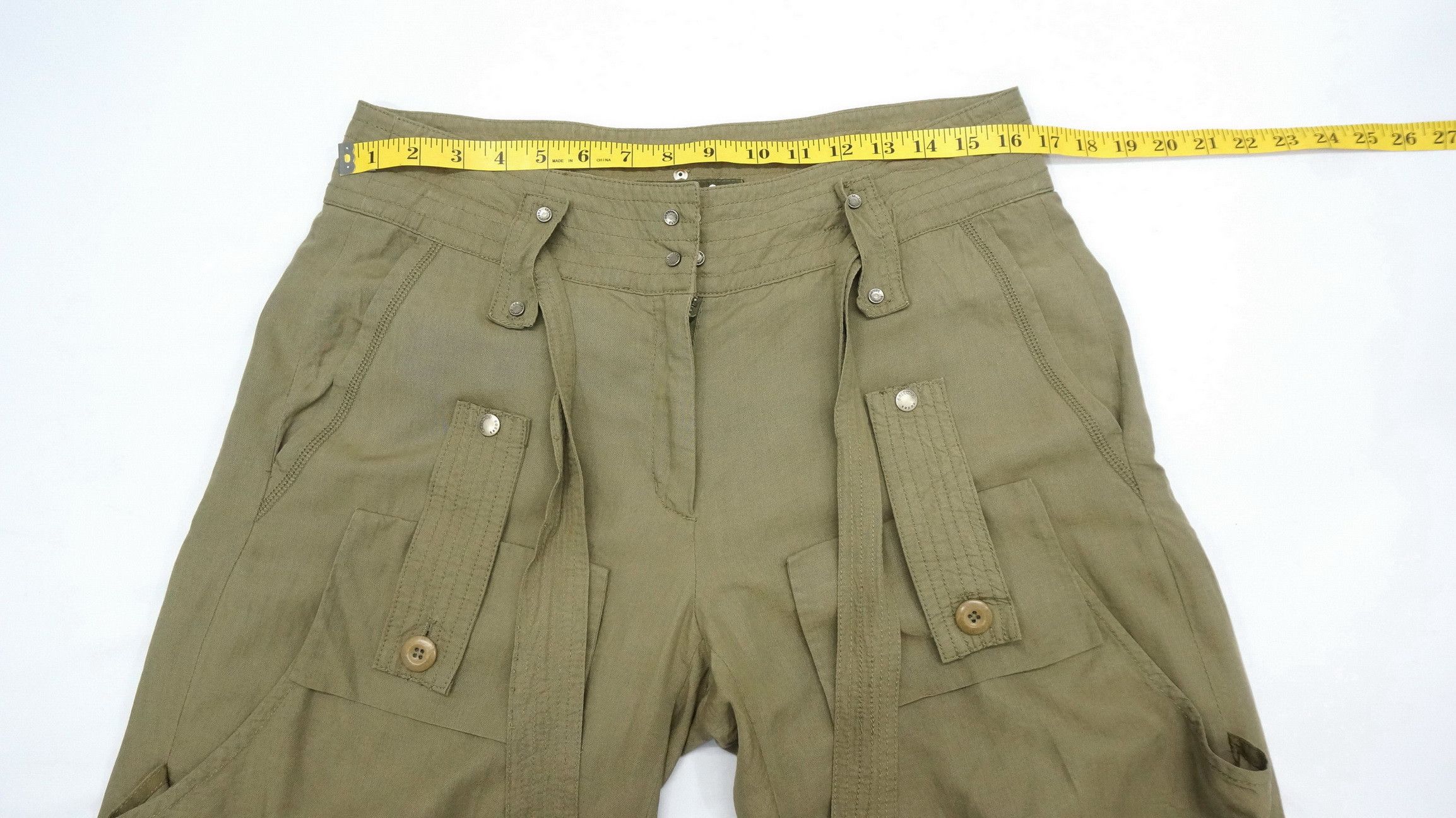 Japanese Brand Dope! CODES COMBINE Crop Soft Cargo Pants Size US 32 / EU 48 - 17 Thumbnail