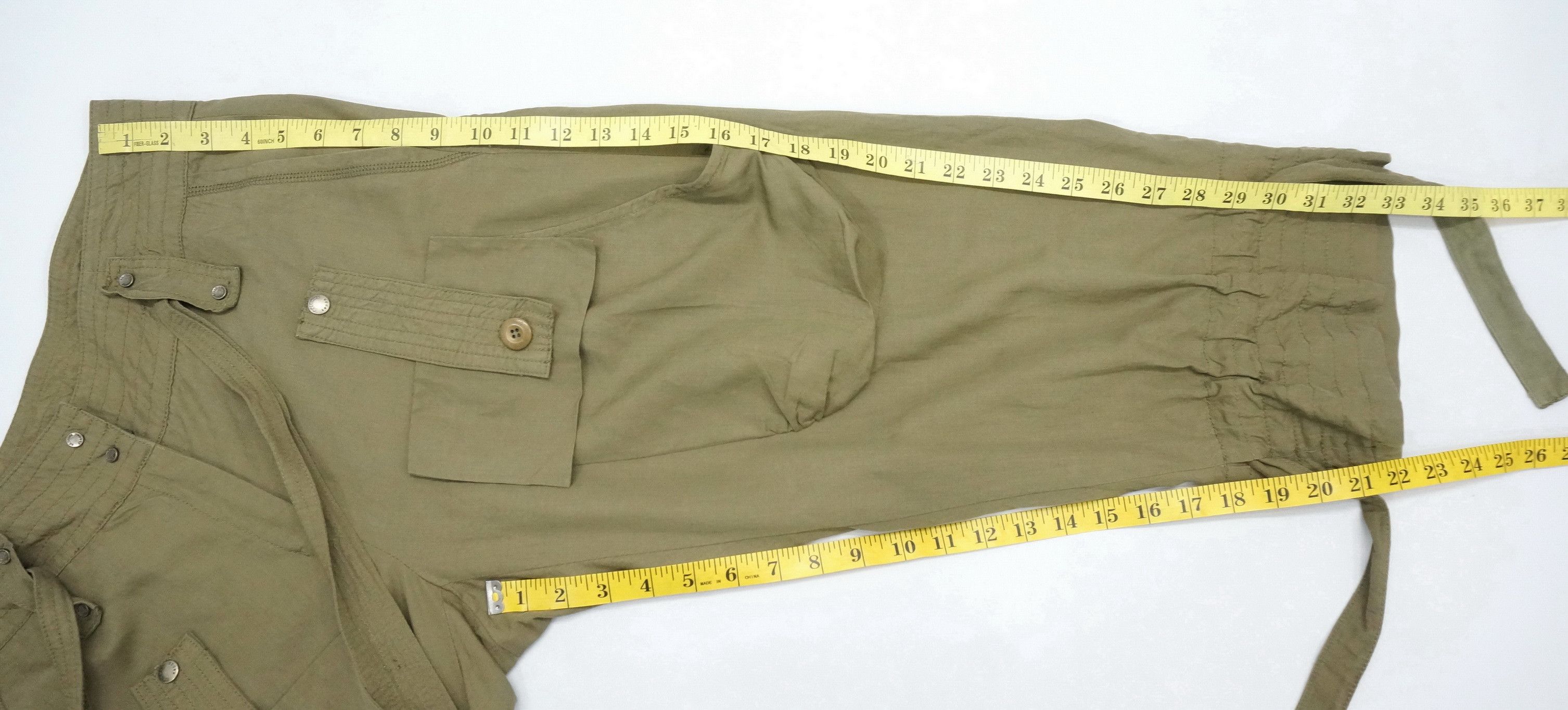 Japanese Brand Dope! CODES COMBINE Crop Soft Cargo Pants Size US 32 / EU 48 - 19 Thumbnail