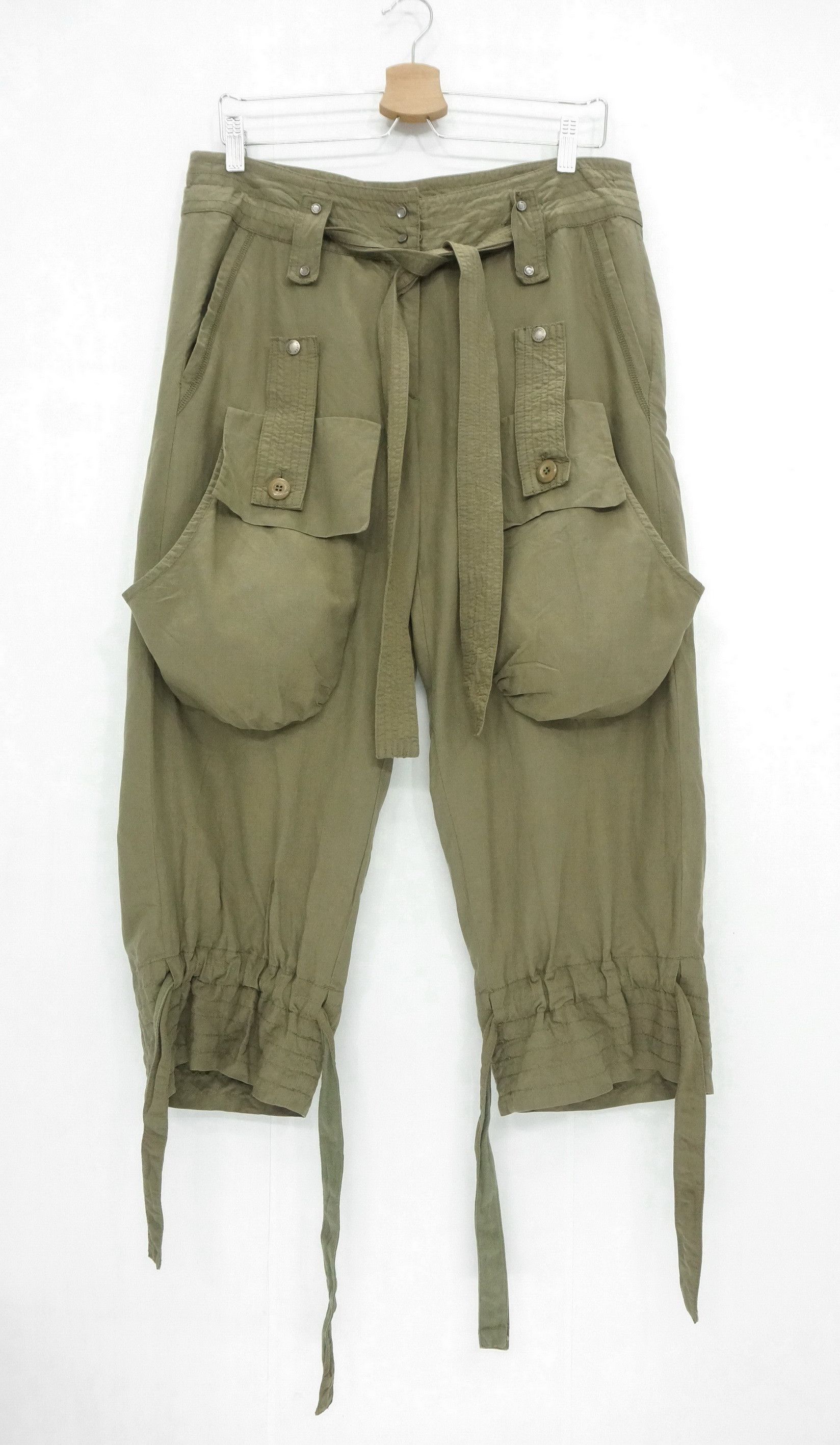 image of Dope! Codes Combine Crop Soft Cargo Pants in Army Green, Men's (Size 32)