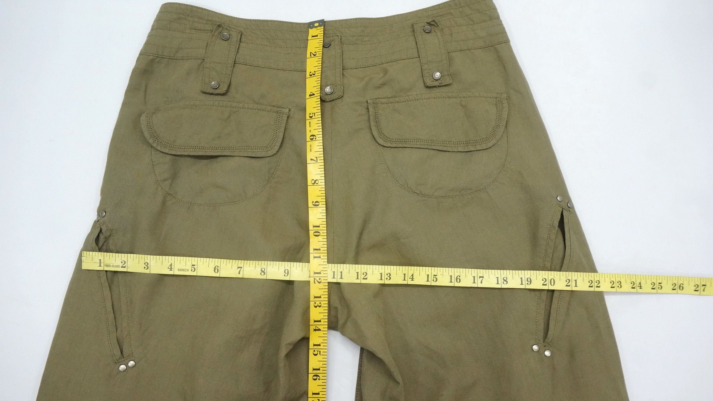 Japanese Brand Dope! CODES COMBINE Crop Soft Cargo Pants Size US 32 / EU 48 - 21 Thumbnail