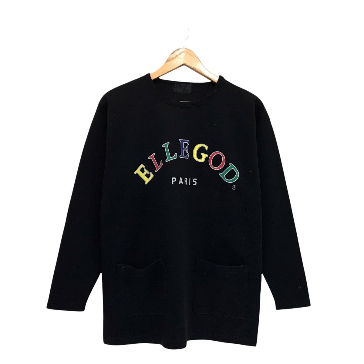 Japanese Brand × Vintage Vintage Ellegod Paris Big Logo Sweatshirt Size US M / EU 48-50 / 2 - 1 Thumbnail