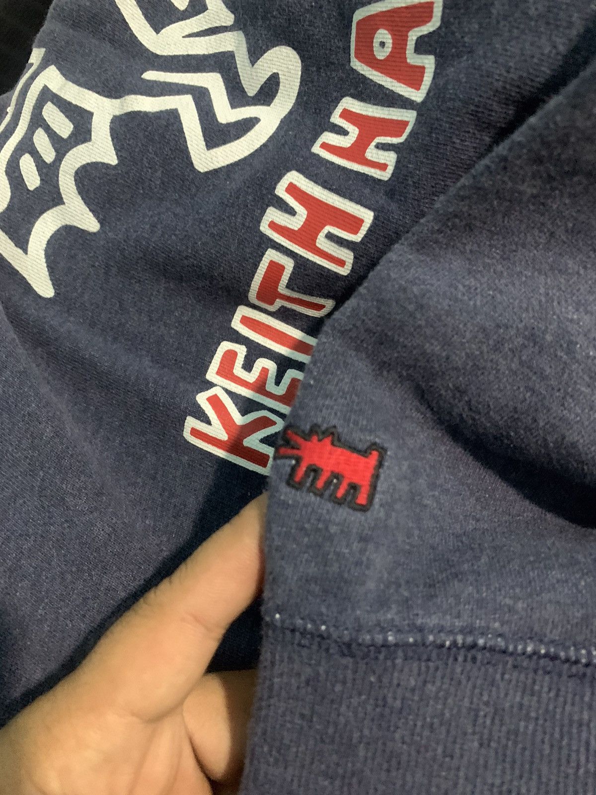 Keith Haring × Uniqlo × Vintage Keith Haring NYC X Uniqlo Sunfaded Sweatshirt Size US S / EU 44-46 / 1 - 3 Thumbnail