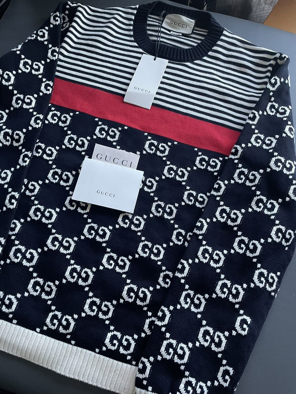 Gucci LimitedEdition $3K Brand NEW Sold Out Iconic GG Logo Sweater Size US S / EU 44-46 / 1 - 1 Thumbnail