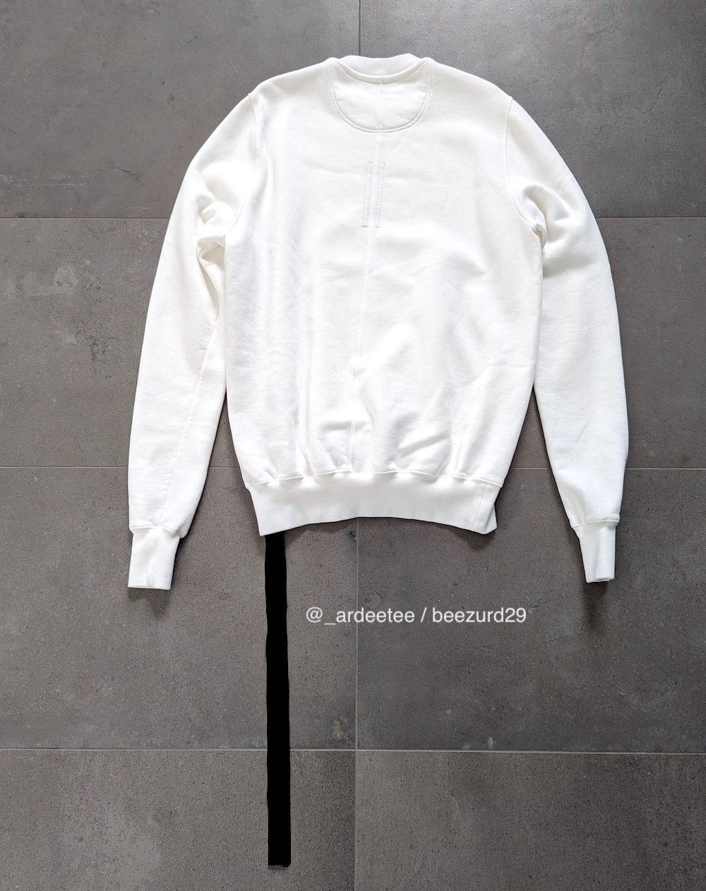 Rick Owens Drkshdw *NEW* GRANBURY CREW SWEATSHIRT MILK/WHITE Size US S / EU 44-46 / 1 - 3 Thumbnail