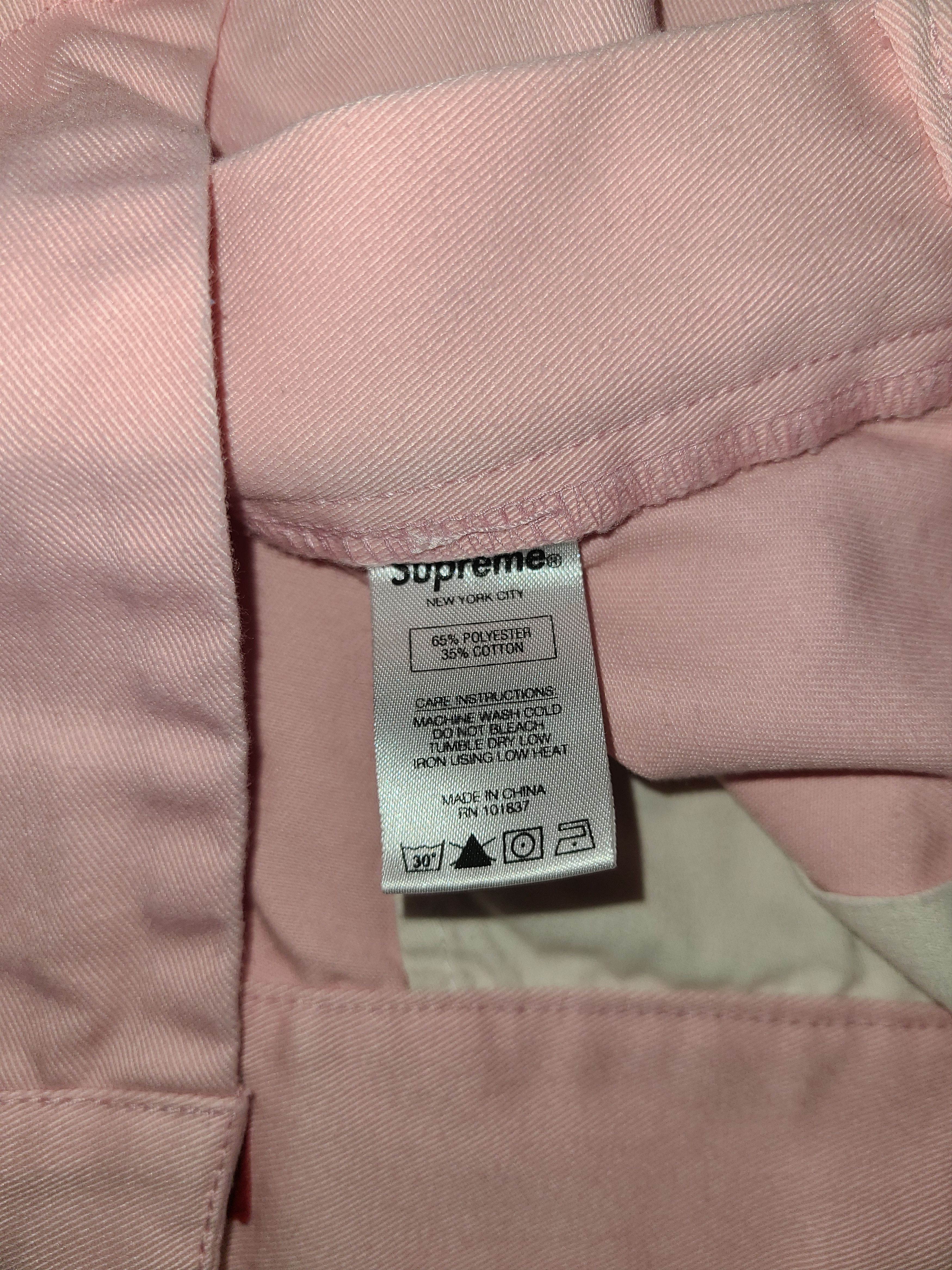 Supreme Supreme Light Pink Work Pants SS15 Size US 32 / EU 48 - 6 Thumbnail