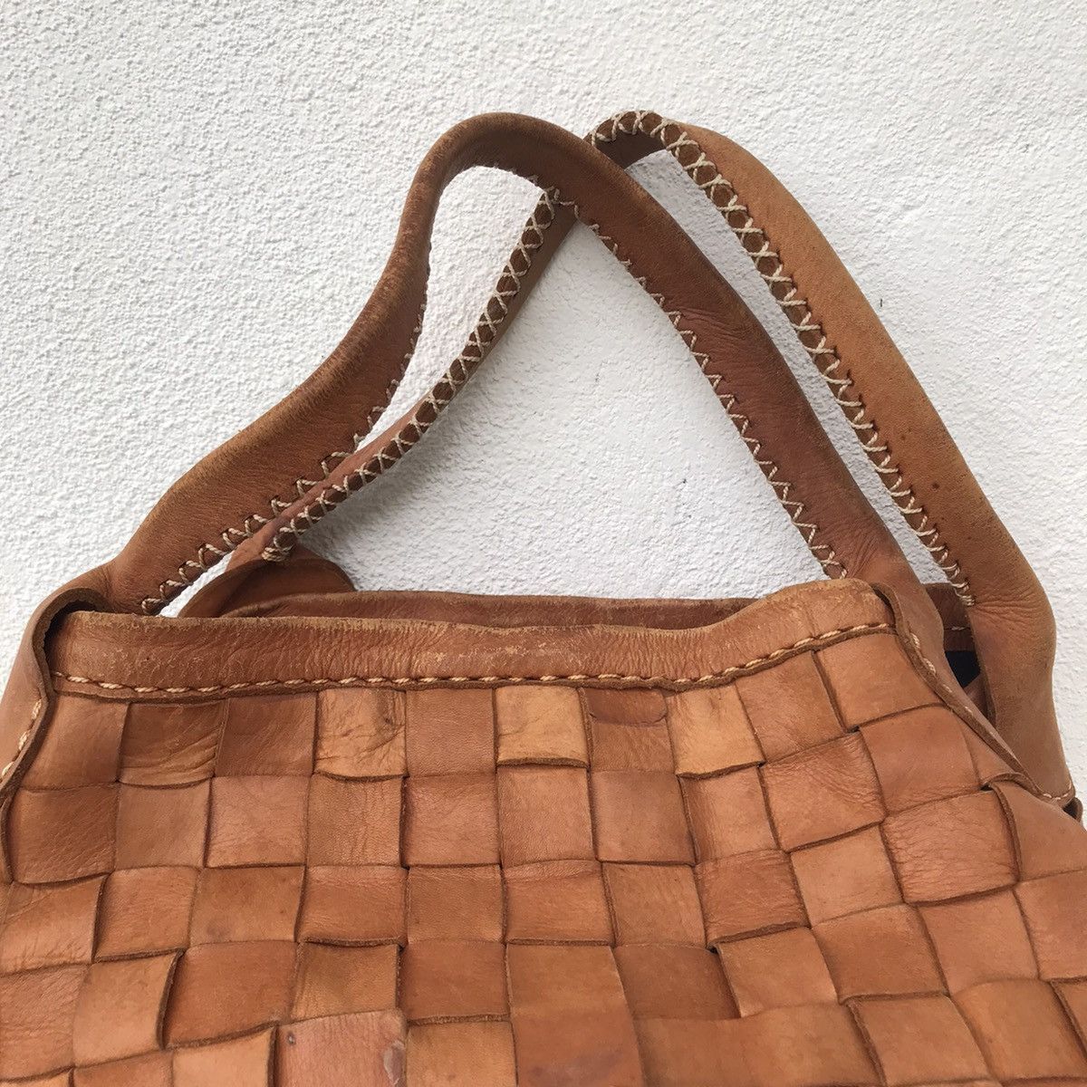 Leather Japanese Nobita Tote embroidered leather Size ONE SIZE - 6 Thumbnail