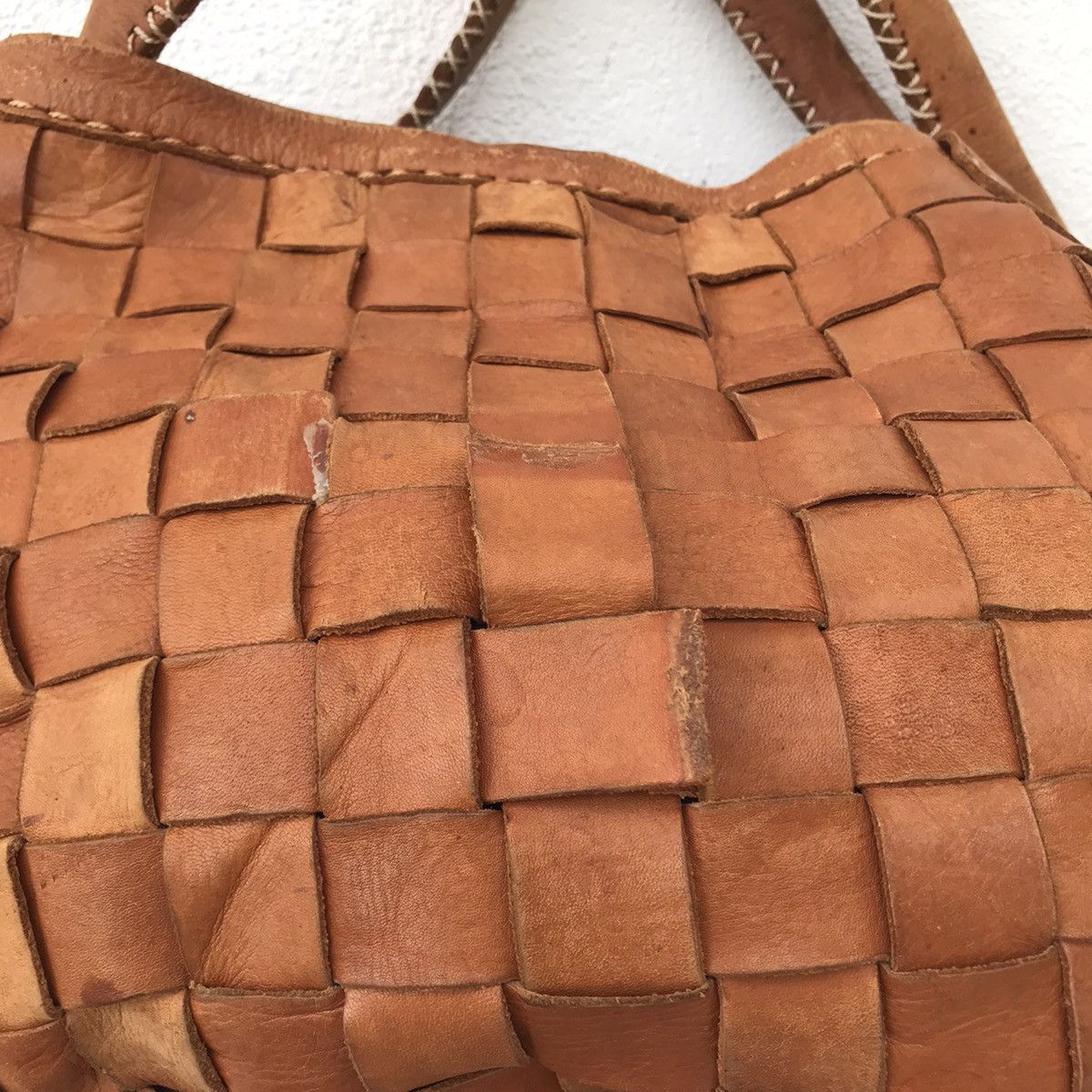 Leather Japanese Nobita Tote embroidered leather Size ONE SIZE - 7 Thumbnail