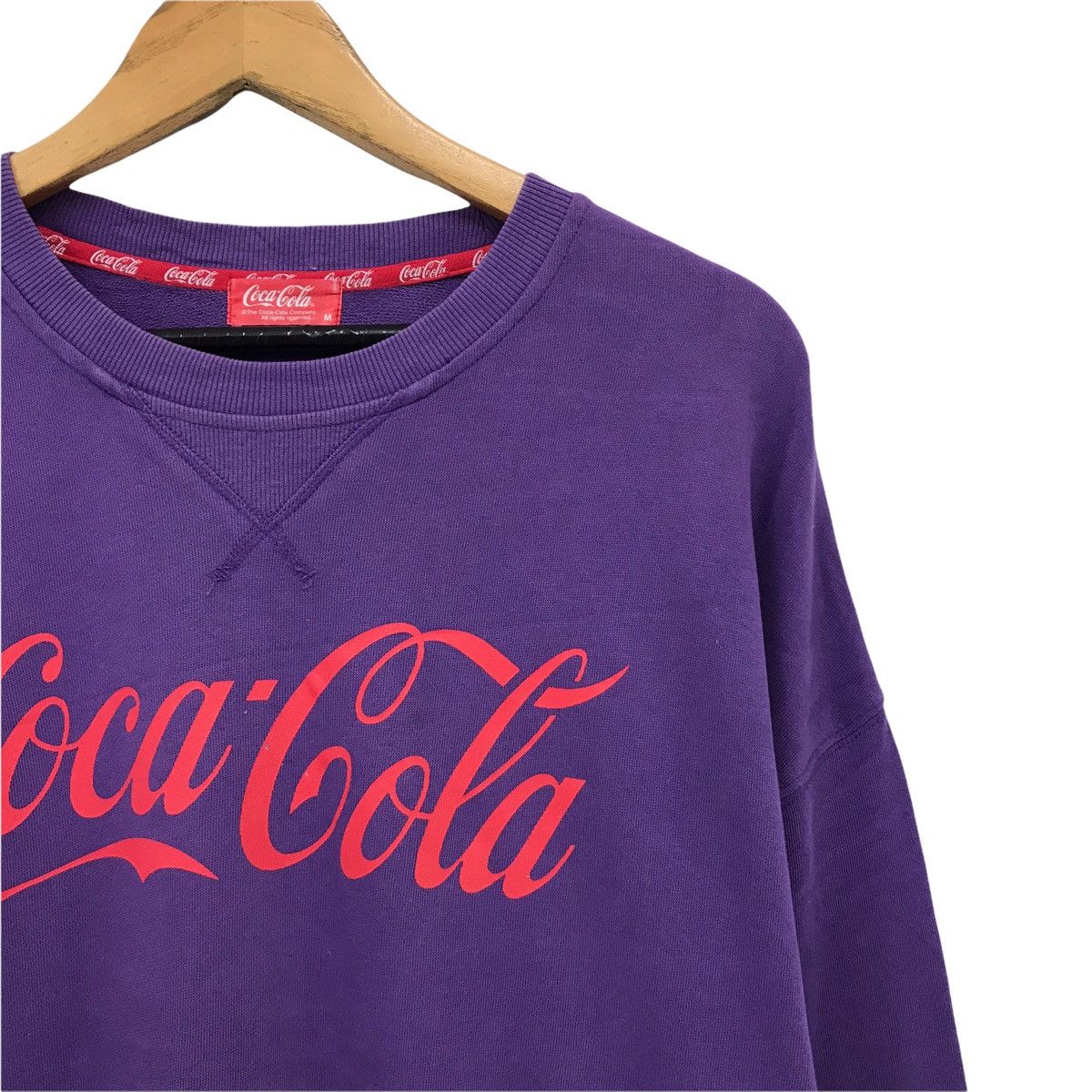 Coca Cola × Vintage Vintage Coca Cola Coke Big Logo Sweatshirt Size US L / EU 52-54 / 3 - 4 Thumbnail