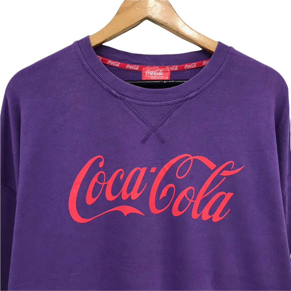Coca Cola × Vintage Vintage Coca Cola Coke Big Logo Sweatshirt Size US L / EU 52-54 / 3 - 2 Thumbnail