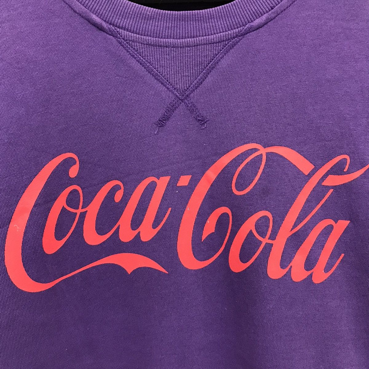 Coca Cola × Vintage Vintage Coca Cola Coke Big Logo Sweatshirt Size US L / EU 52-54 / 3 - 3 Thumbnail