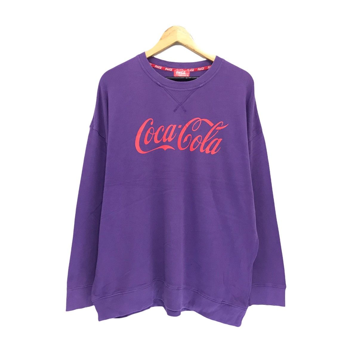 Coca Cola × Vintage Vintage Coca Cola Coke Big Logo Sweatshirt Size US L / EU 52-54 / 3 - 1 Thumbnail