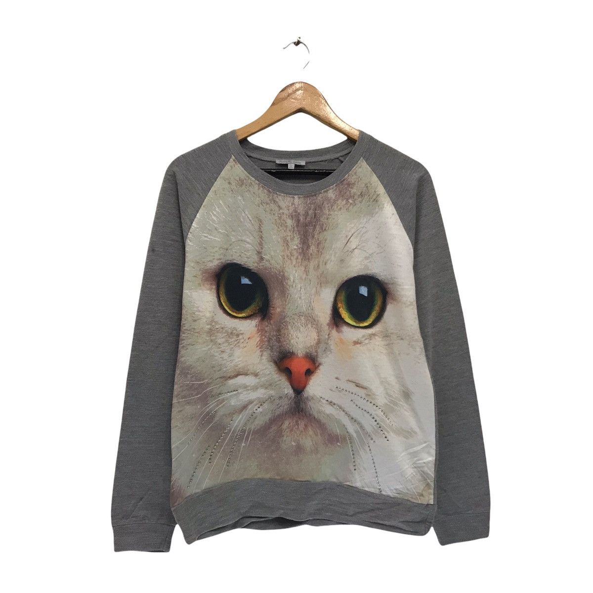 Habitat Charlotte Russe Cat Big Print Sweatshirt Size M / US 6-8 / IT 42-44 - 1 Thumbnail