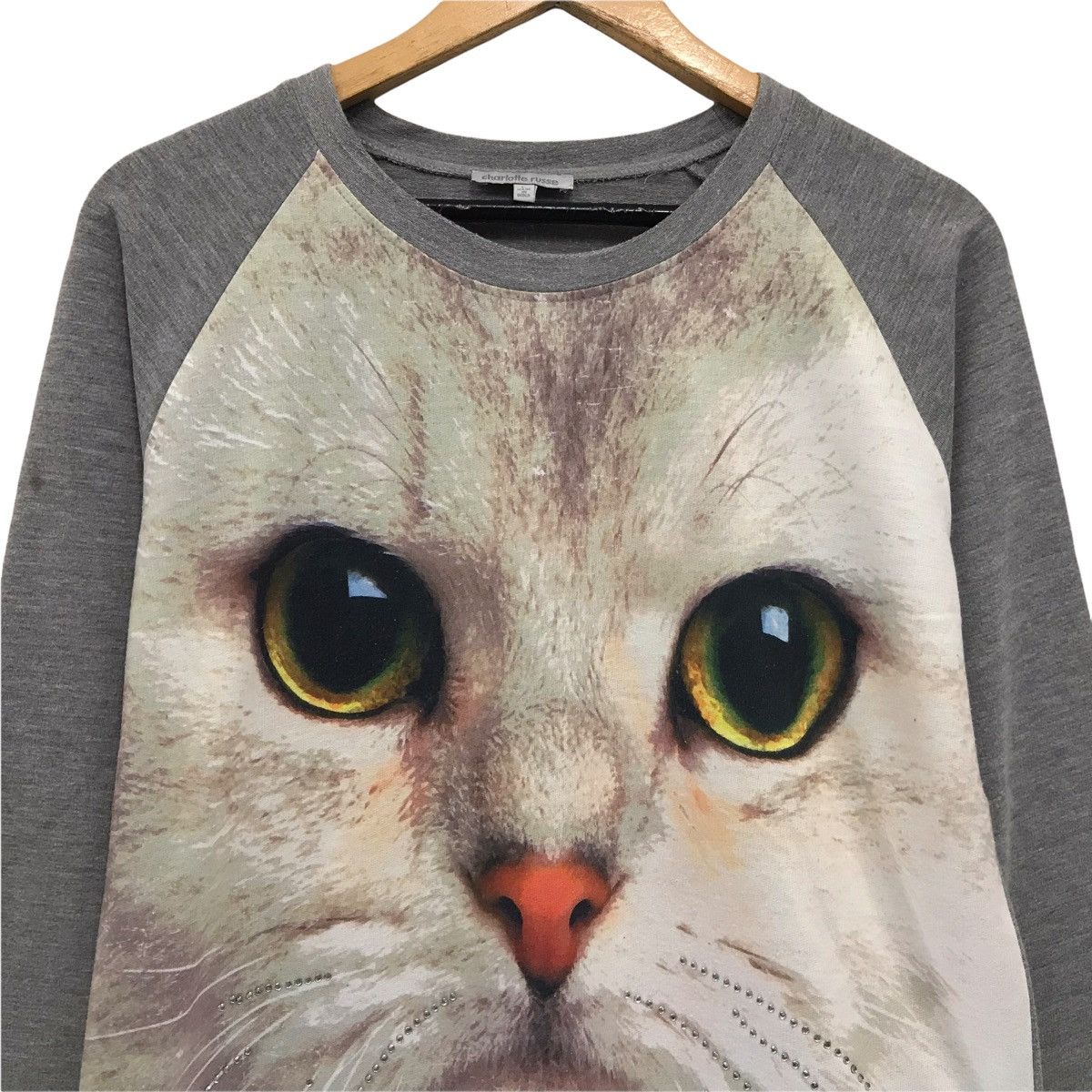 Habitat Charlotte Russe Cat Big Print Sweatshirt Size M / US 6-8 / IT 42-44 - 2 Thumbnail