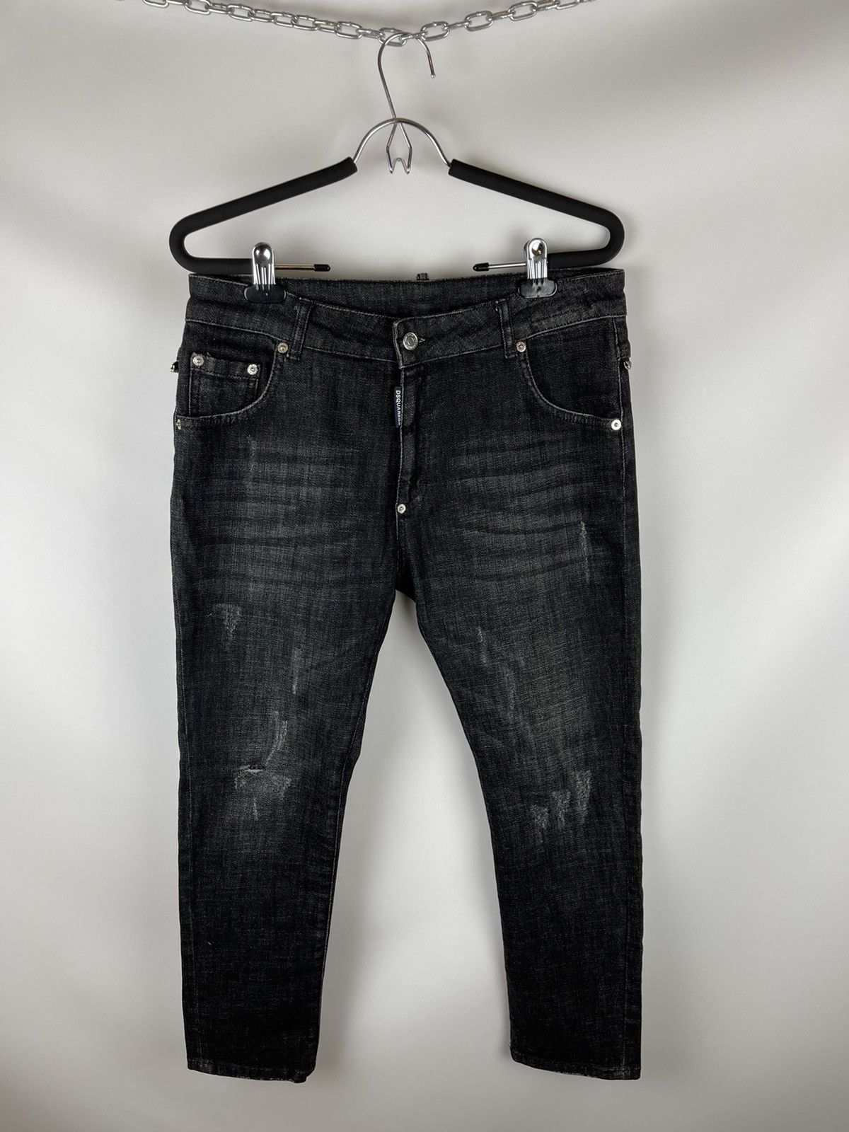 Dsquared2 Dsquared2 d2 denim cropped pants distressed jeans Size US 30 / EU 46 - 1 Thumbnail