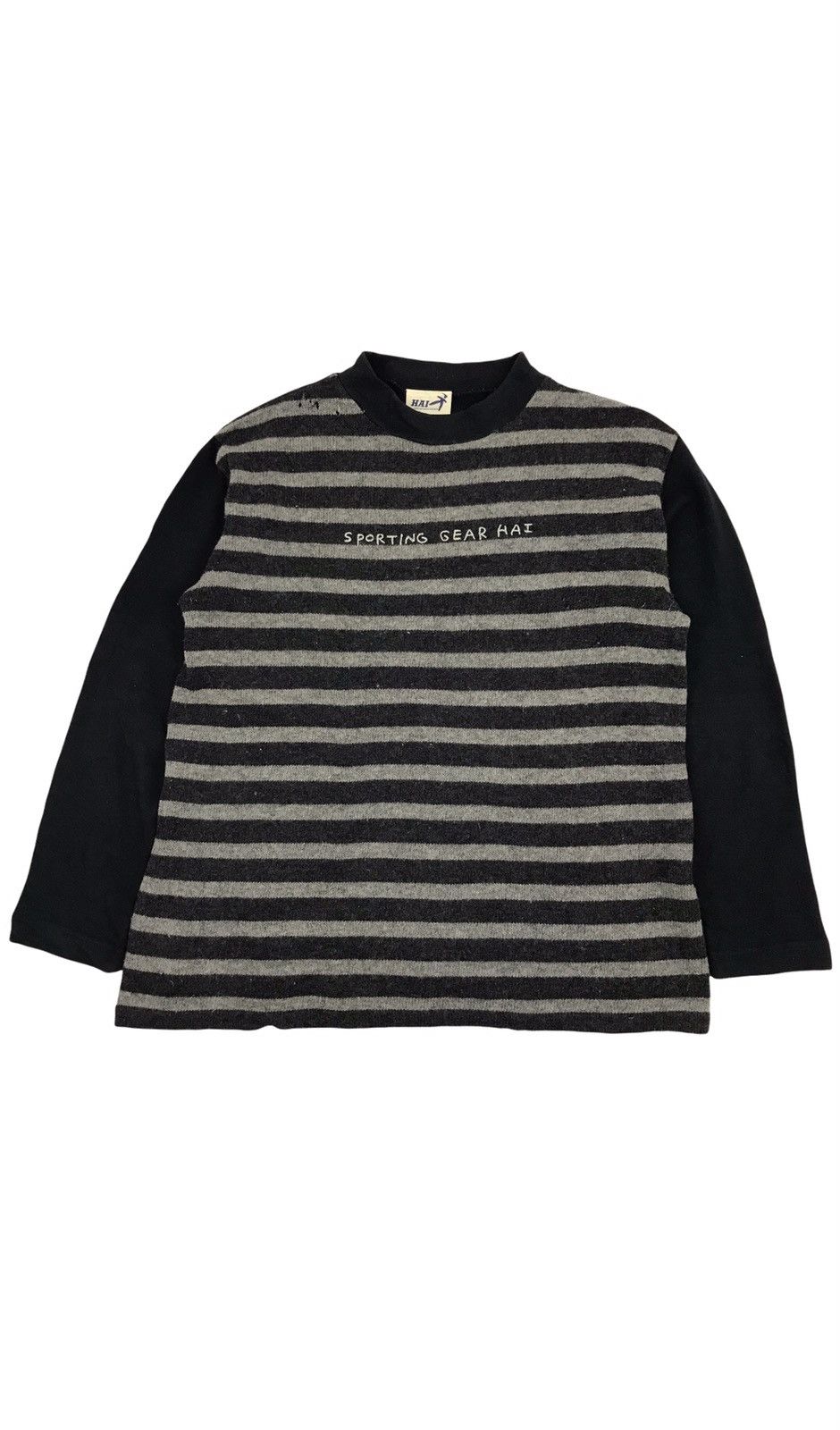 Hai Sporting Gear × Issey Miyake × Vintage Vintage HAI SPORTING GEAR striped wool tshirt Size US L / EU 52-54 / 3 - 1 Thumbnail