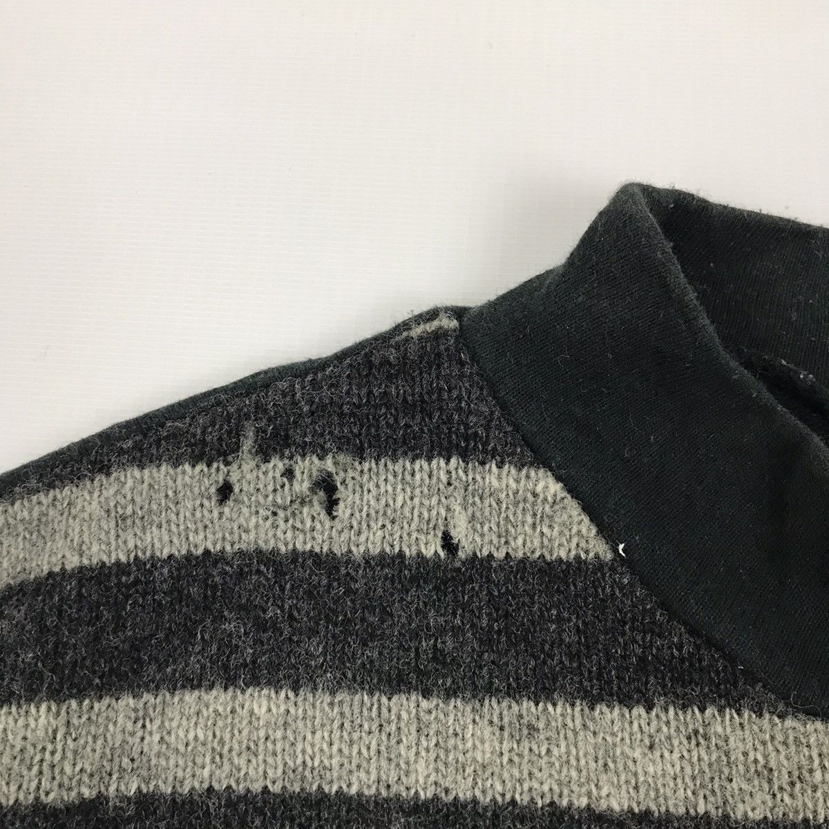Hai Sporting Gear × Issey Miyake × Vintage Vintage HAI SPORTING GEAR striped wool tshirt Size US L / EU 52-54 / 3 - 5 Thumbnail
