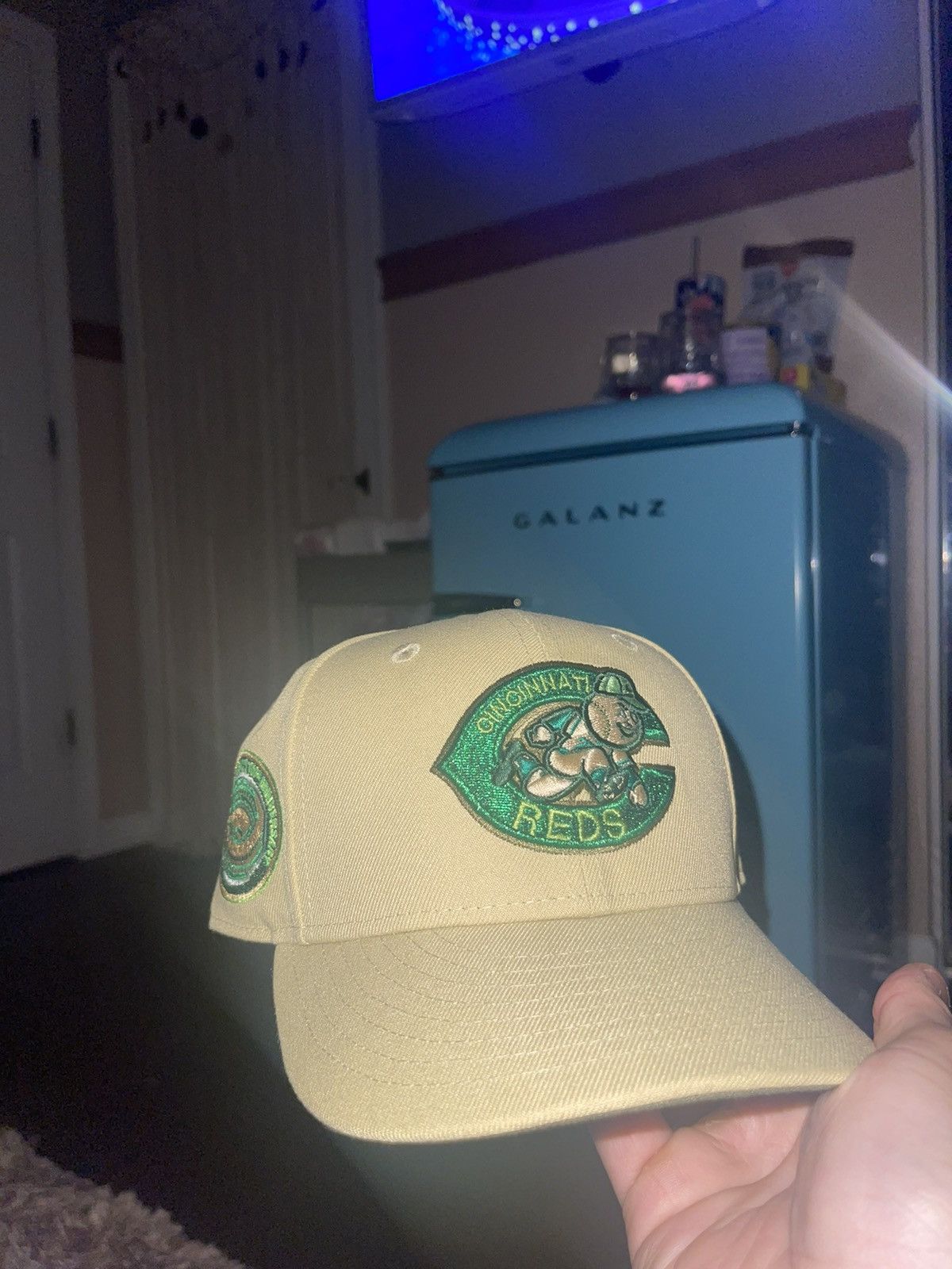 image of Myfitteds Cincinnati Reds in Tan, Men's