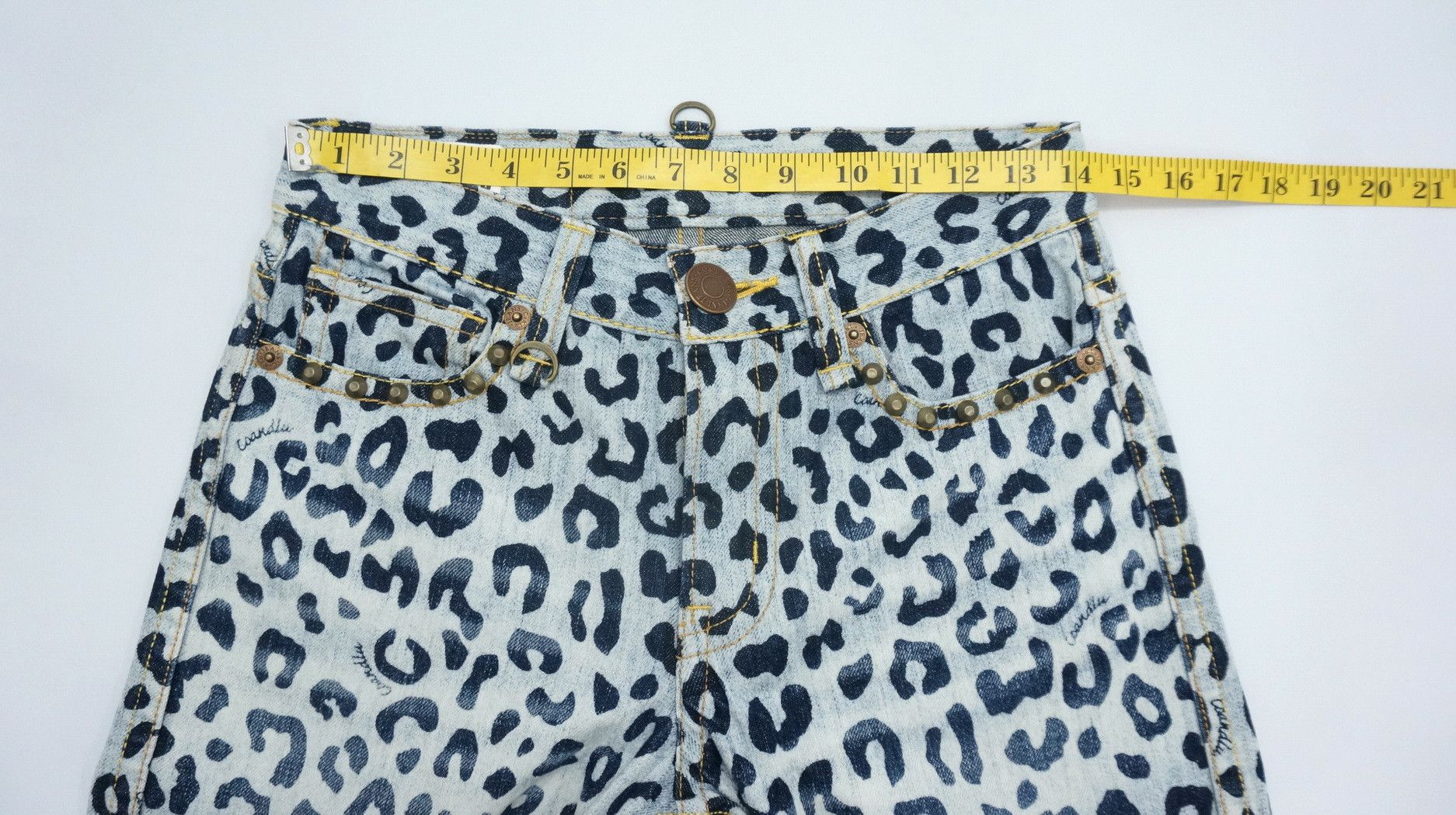 Japanese Brand Japan CO & LU Leopard Print Women's Jeans Size 28" / US 6 / IT 42 - 9 Thumbnail