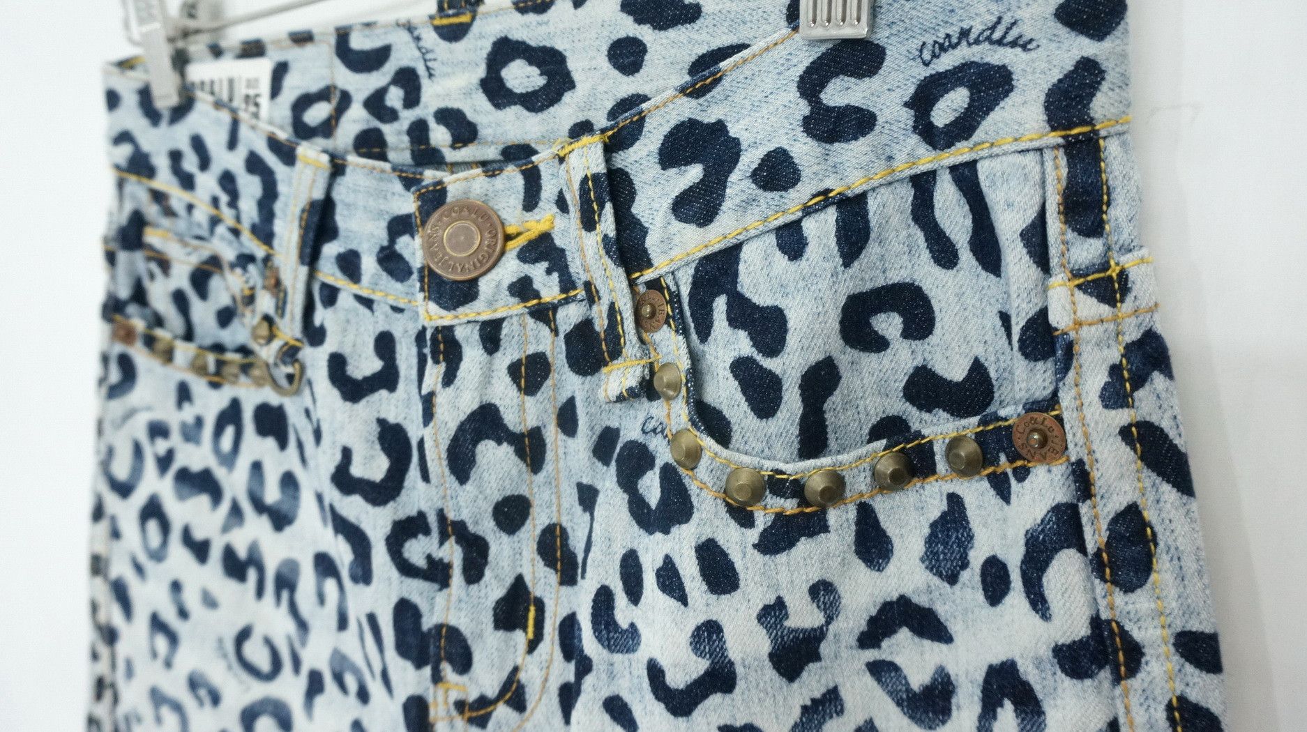Japanese Brand Japan CO & LU Leopard Print Women's Jeans Size 28" / US 6 / IT 42 - 7 Thumbnail