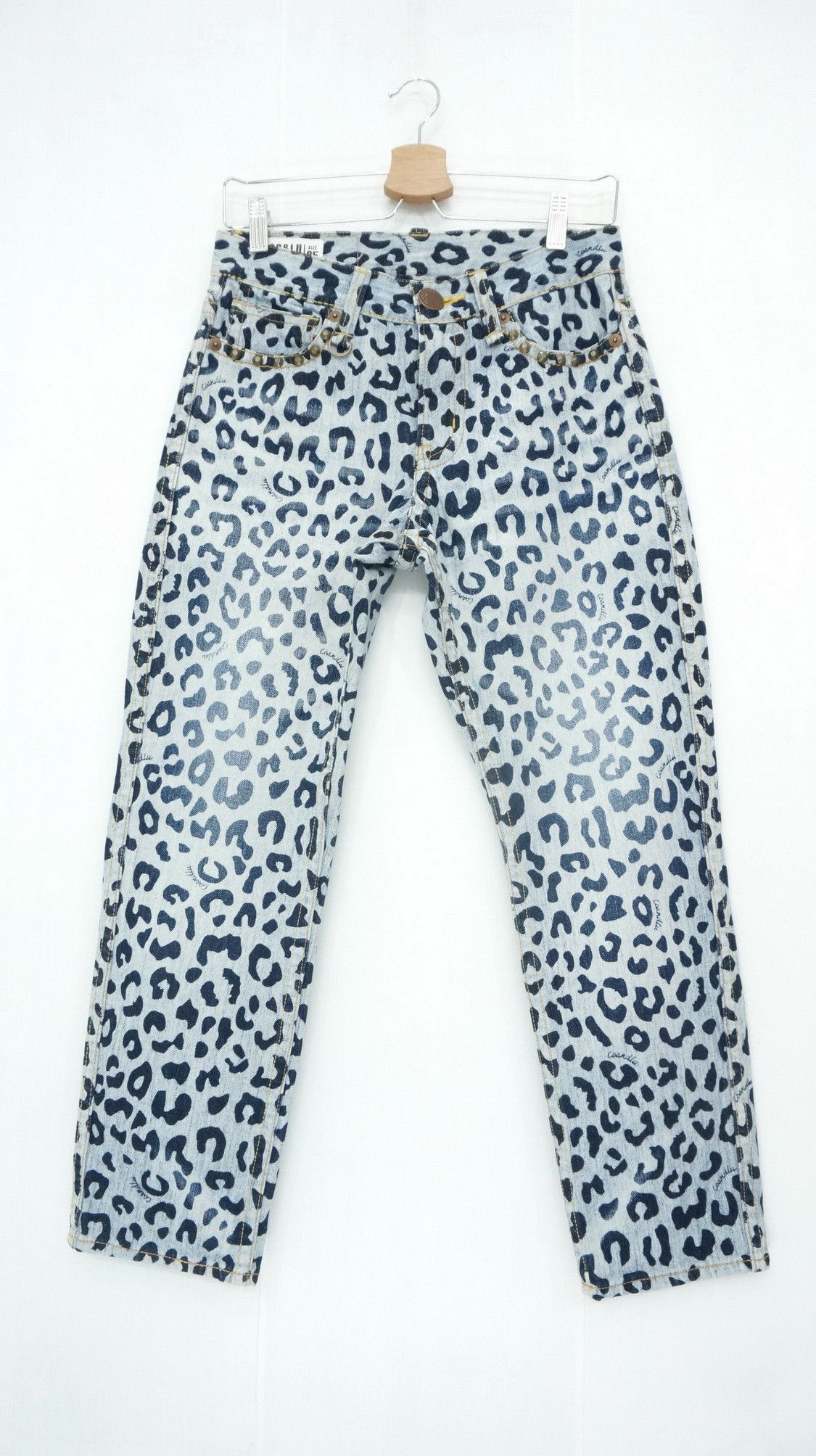 Japanese Brand Japan CO & LU Leopard Print Women's Jeans Size 28" / US 6 / IT 42 - 2 Thumbnail