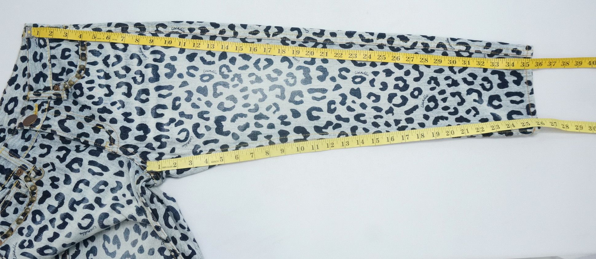 Japanese Brand Japan CO & LU Leopard Print Women's Jeans Size 28" / US 6 / IT 42 - 12 Thumbnail