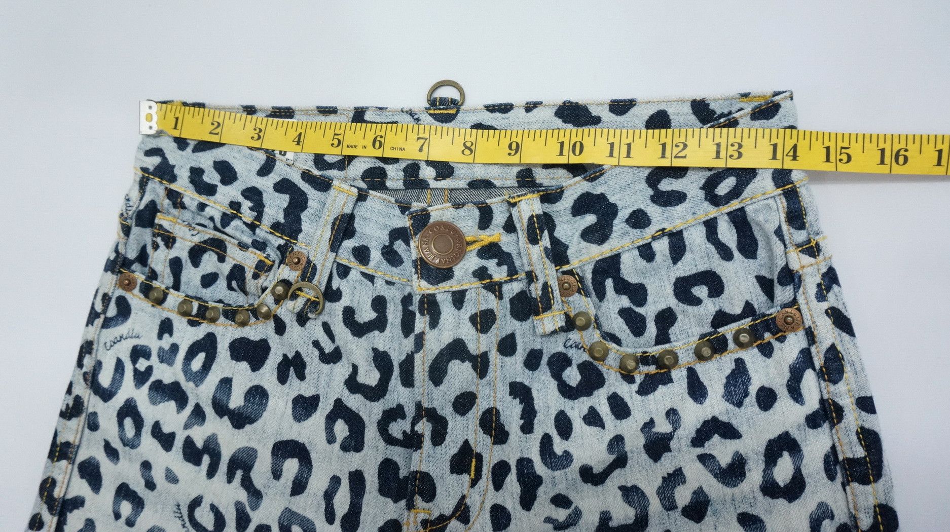 Japanese Brand Japan CO & LU Leopard Print Women's Jeans Size 28" / US 6 / IT 42 - 10 Thumbnail