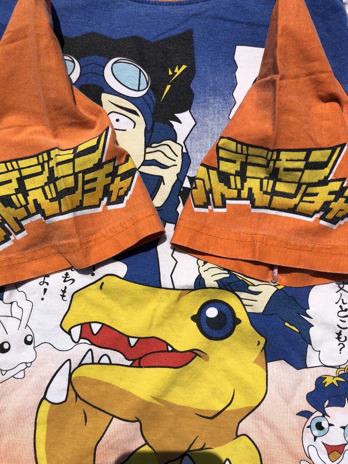 Anime Vintage 2000s Digimon All Over Print Tee (Dragon Ball) Size US S / EU 44-46 / 1 - 7 Thumbnail