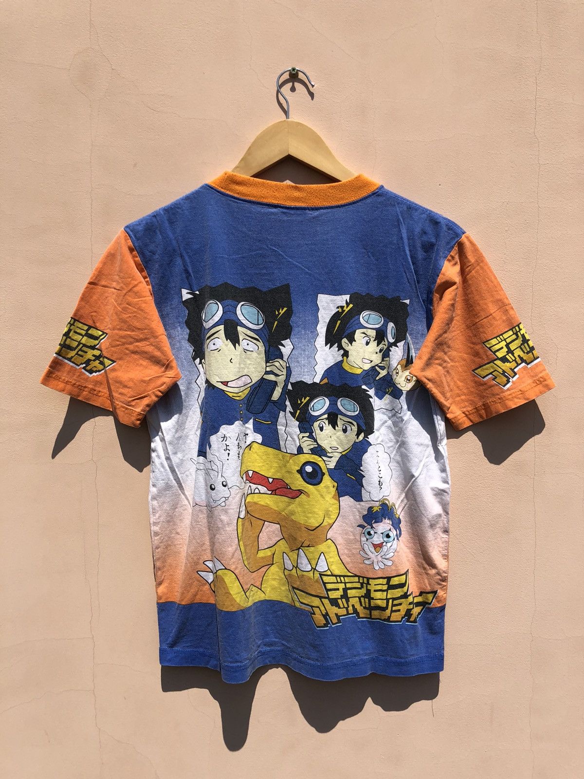 Anime Vintage 2000s Digimon All Over Print Tee (Dragon Ball) Size US S / EU 44-46 / 1 - 2 Thumbnail