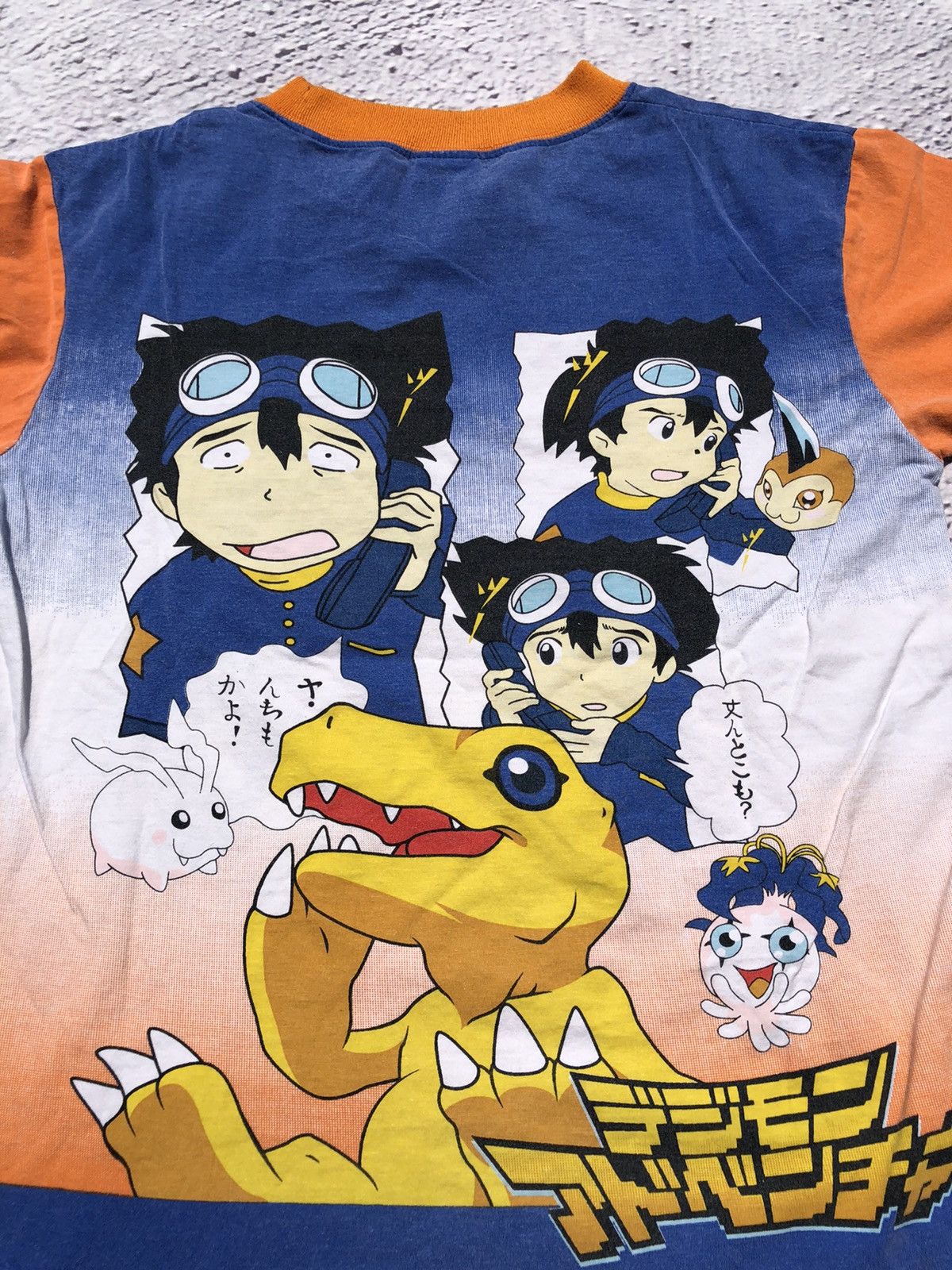 Anime Vintage 2000s Digimon All Over Print Tee (Dragon Ball) Size US S / EU 44-46 / 1 - 13 Thumbnail