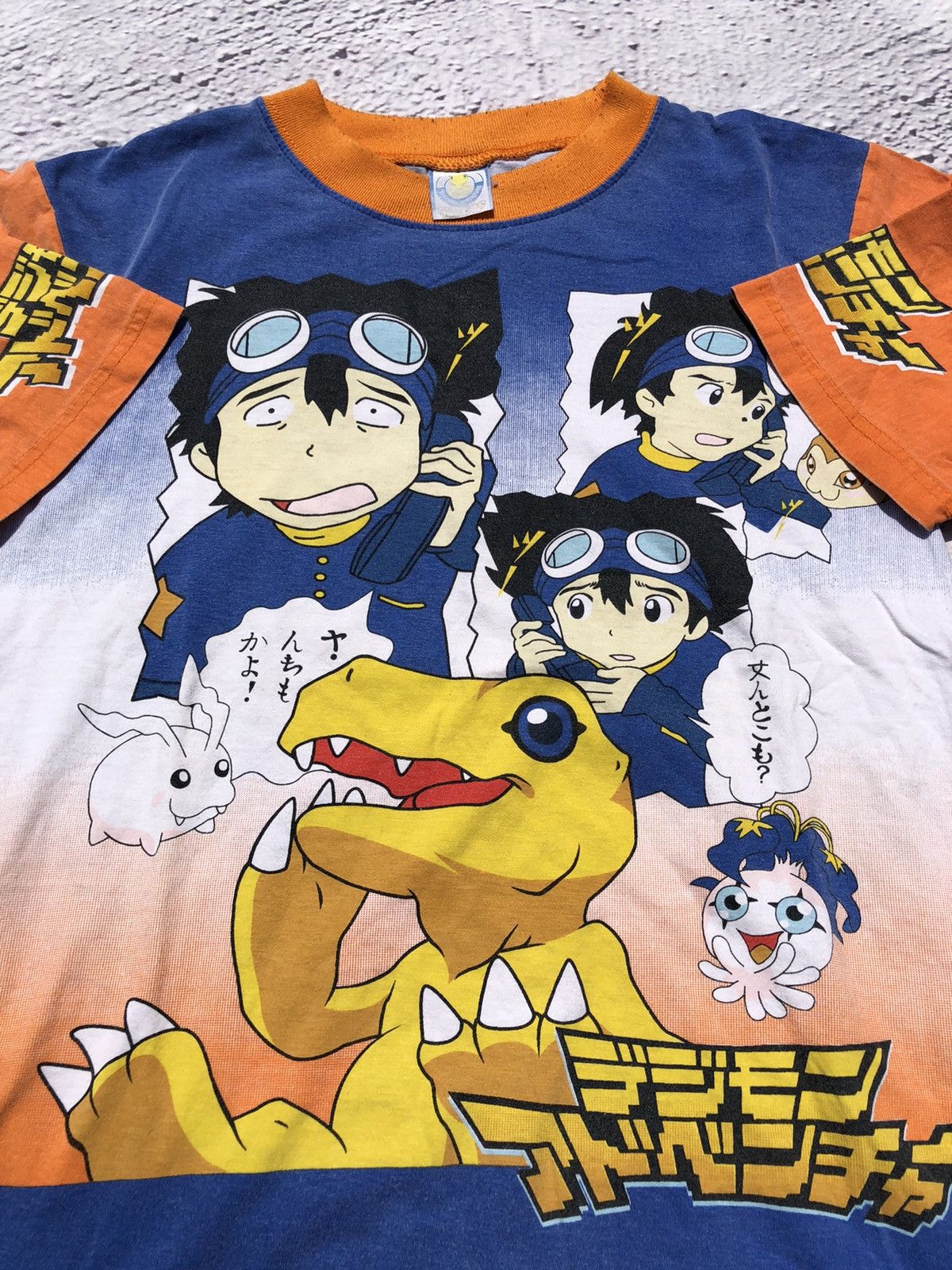 Anime Vintage 2000s Digimon All Over Print Tee (Dragon Ball) Size US S / EU 44-46 / 1 - 4 Thumbnail
