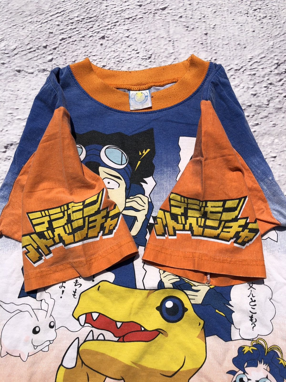 Anime Vintage 2000s Digimon All Over Print Tee (Dragon Ball) Size US S / EU 44-46 / 1 - 8 Thumbnail