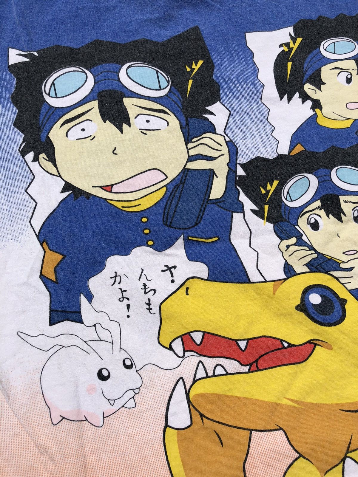 Anime Vintage 2000s Digimon All Over Print Tee (Dragon Ball) Size US S / EU 44-46 / 1 - 14 Thumbnail
