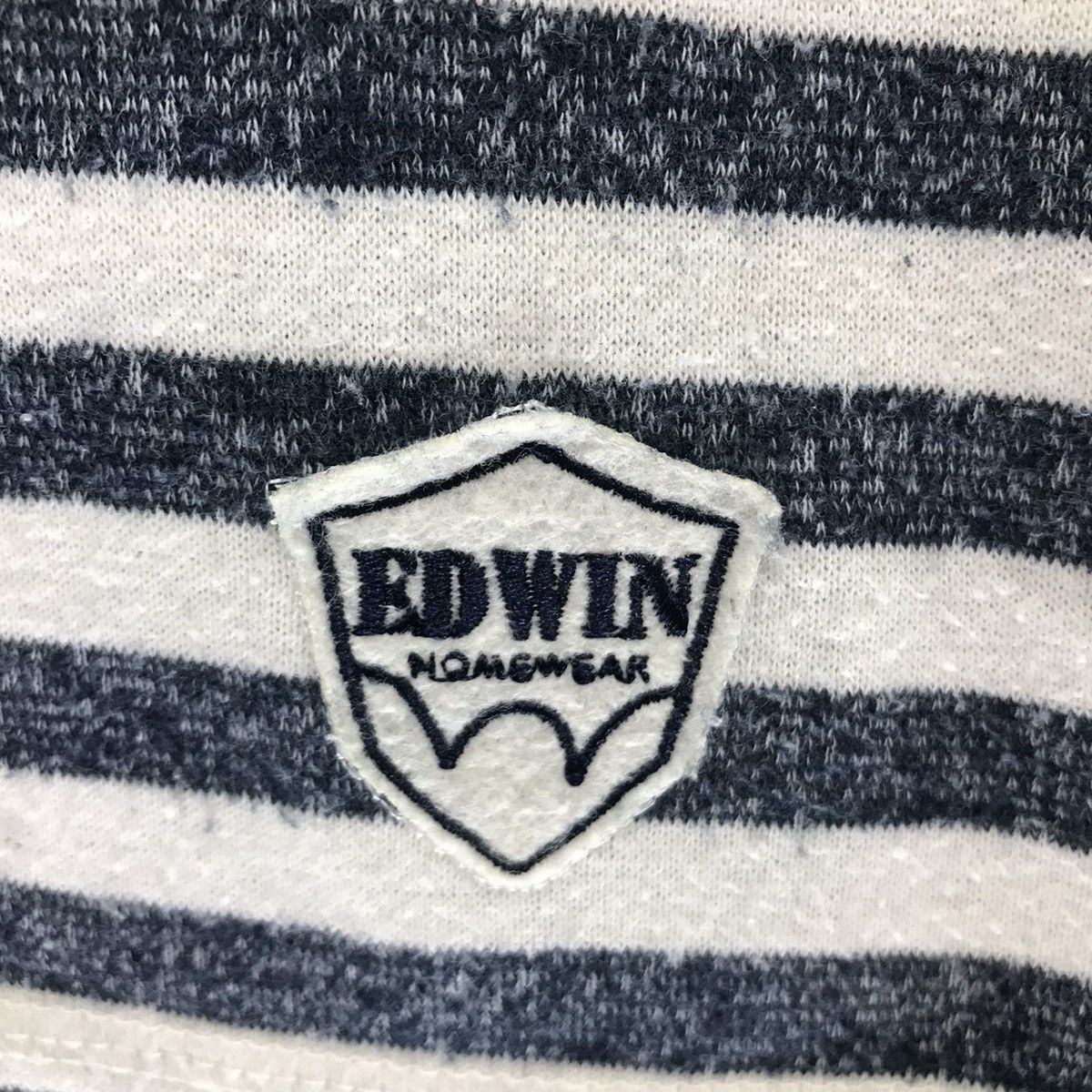 Edwin × Japanese Brand × Vintage Vintage Edwin Striped Pocket Logo Sweatsy Size US S / EU 44-46 / 1 - 6 Thumbnail